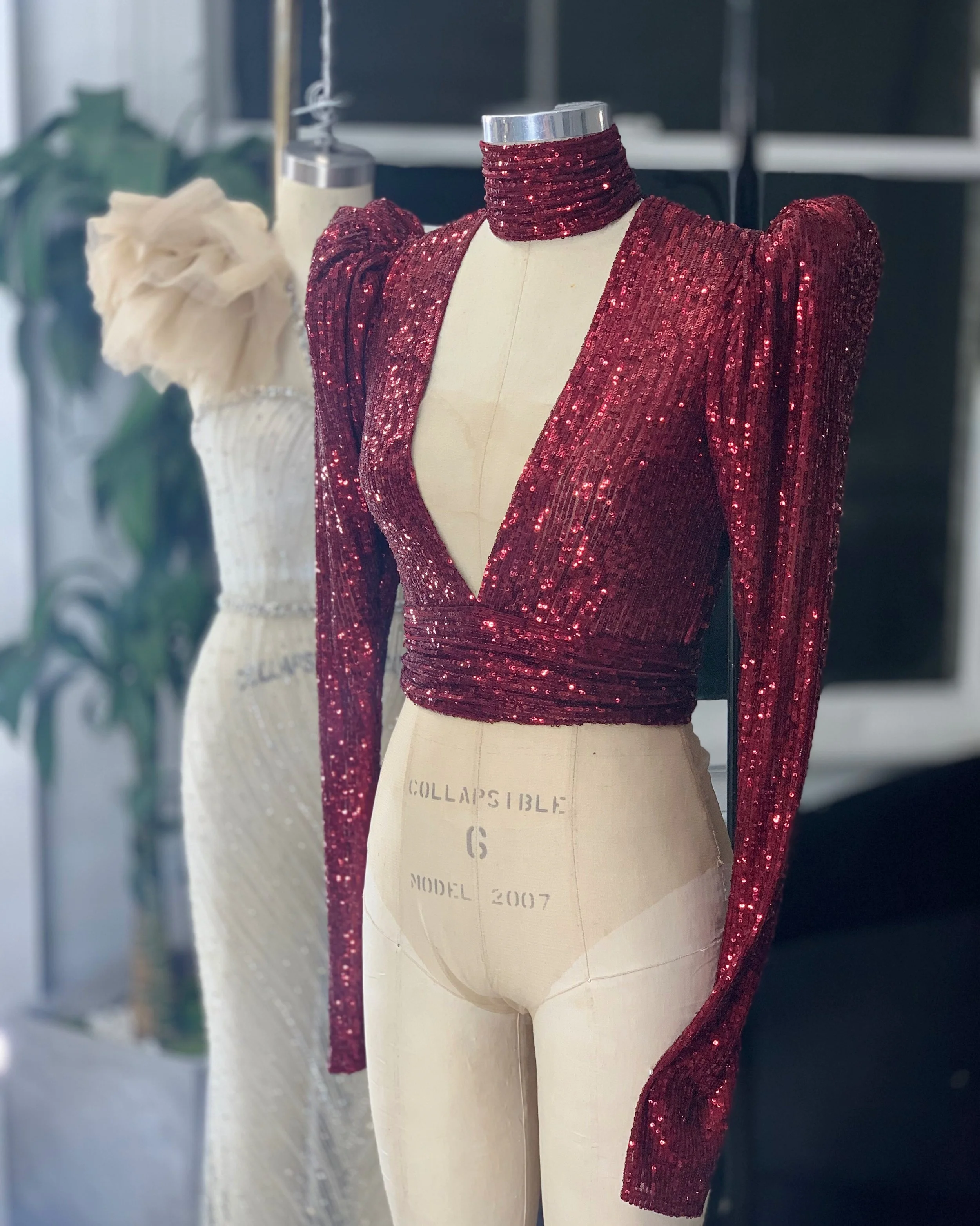 Jolly Burgundy Bodysuit