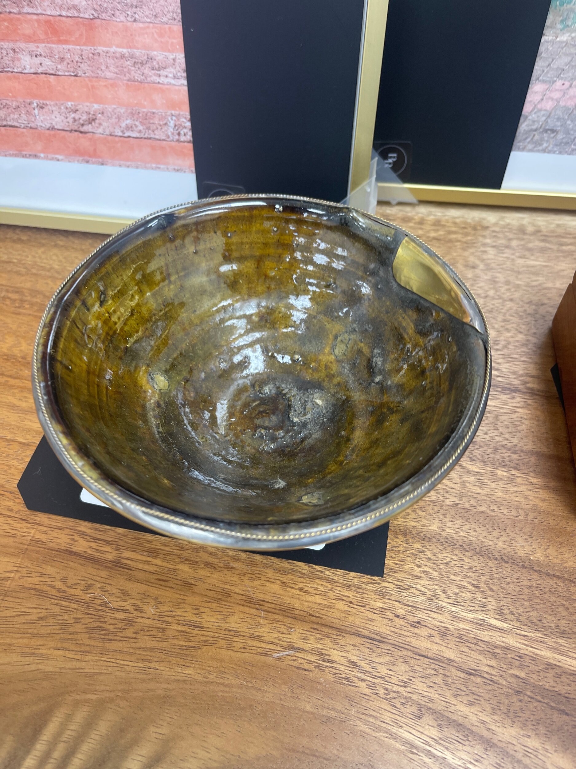 Sienna Tamegroute & Brass Bowl: Morocco