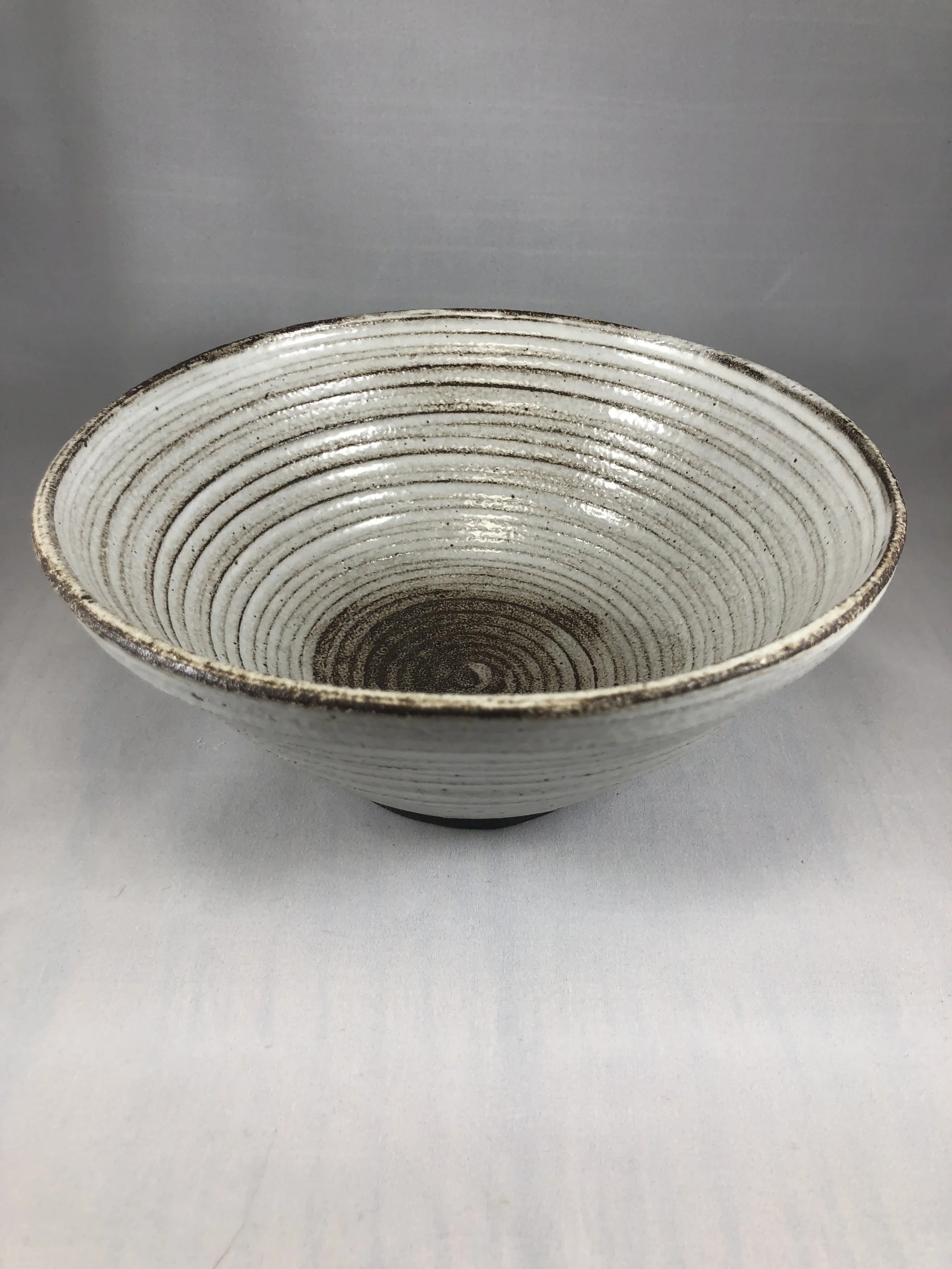 White Spiral Bowl