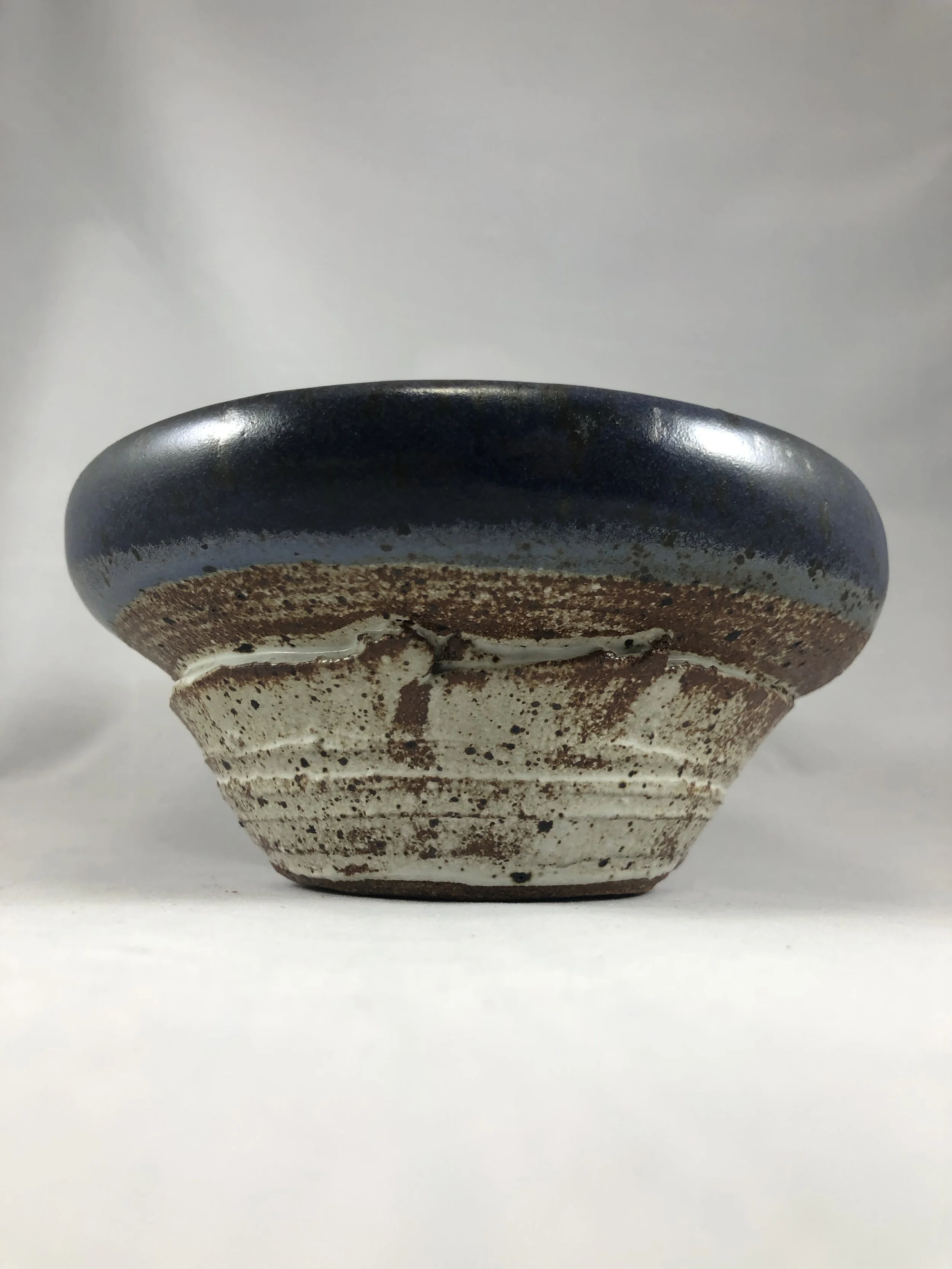 Vintage Blue and Red Bowl