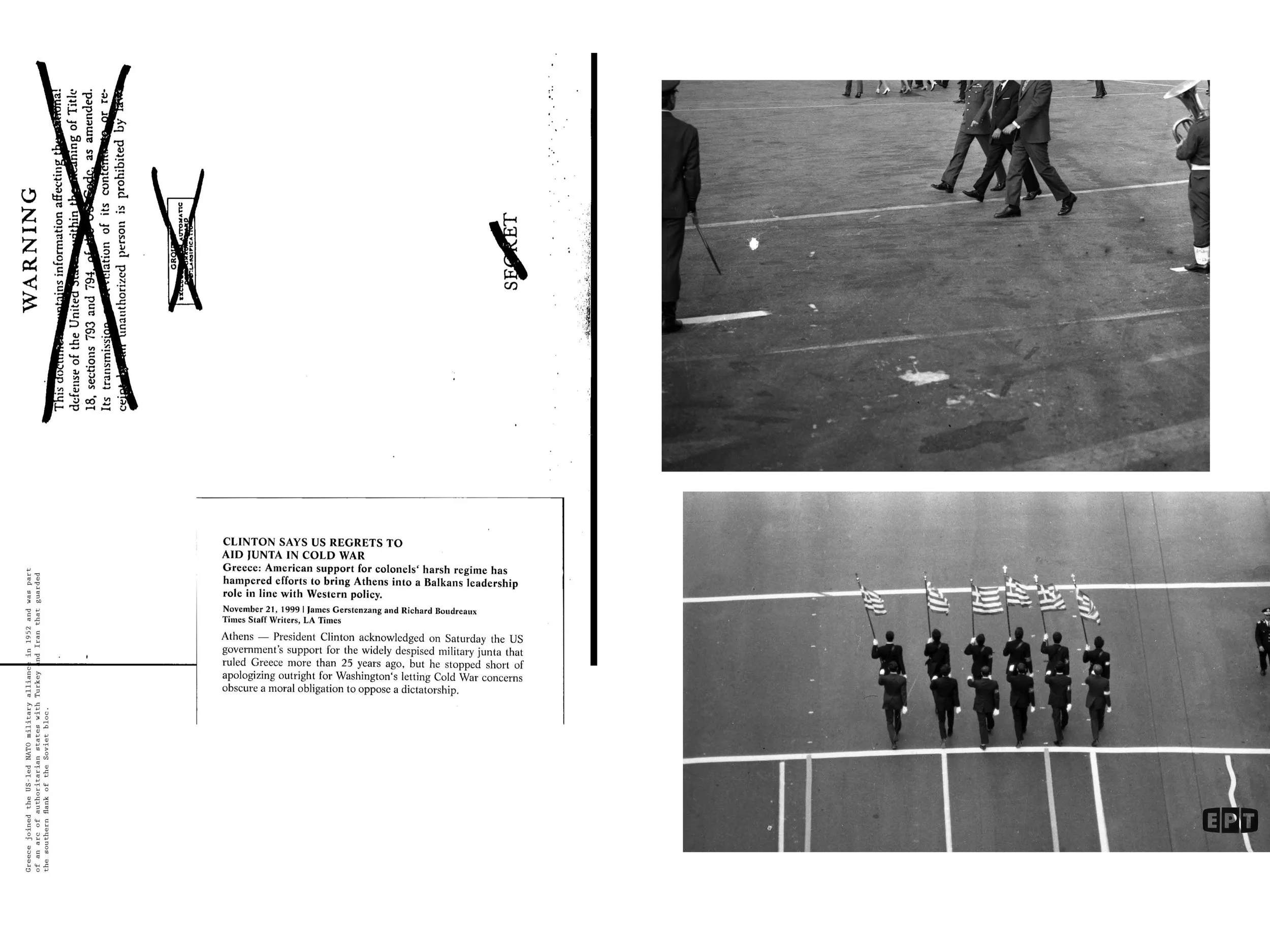 Archive Crisis, page spread.