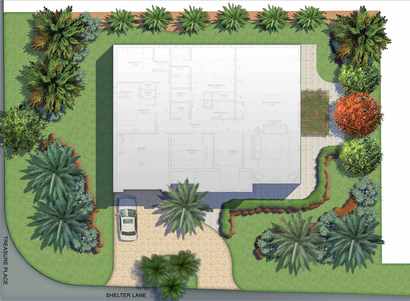 High end residential landscape design.