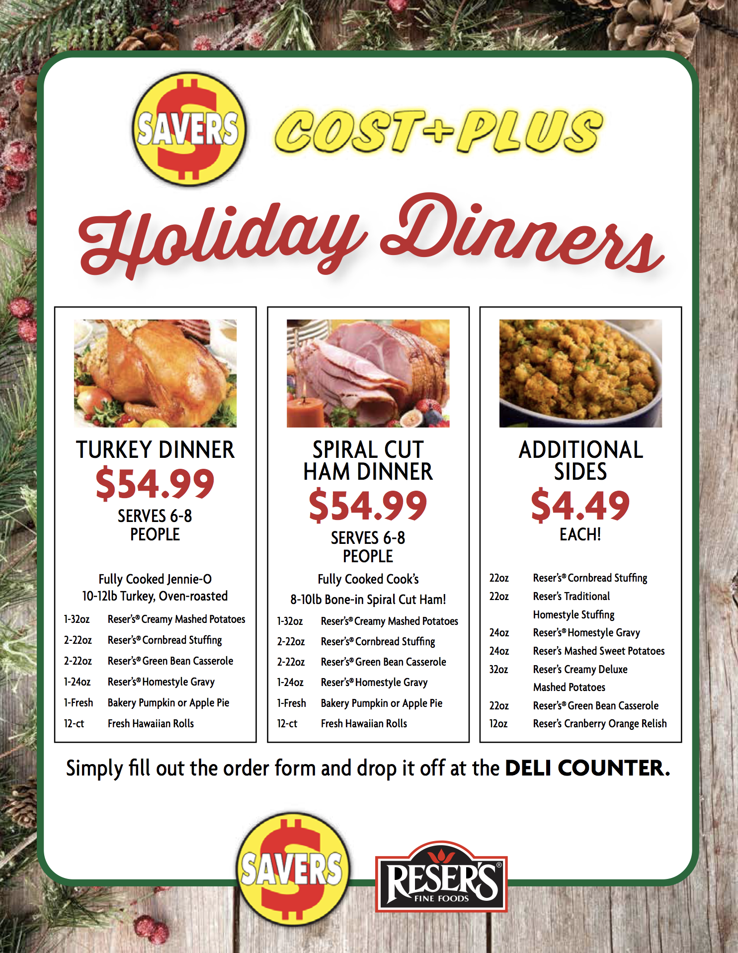 In-house Holiday Dinner Promo