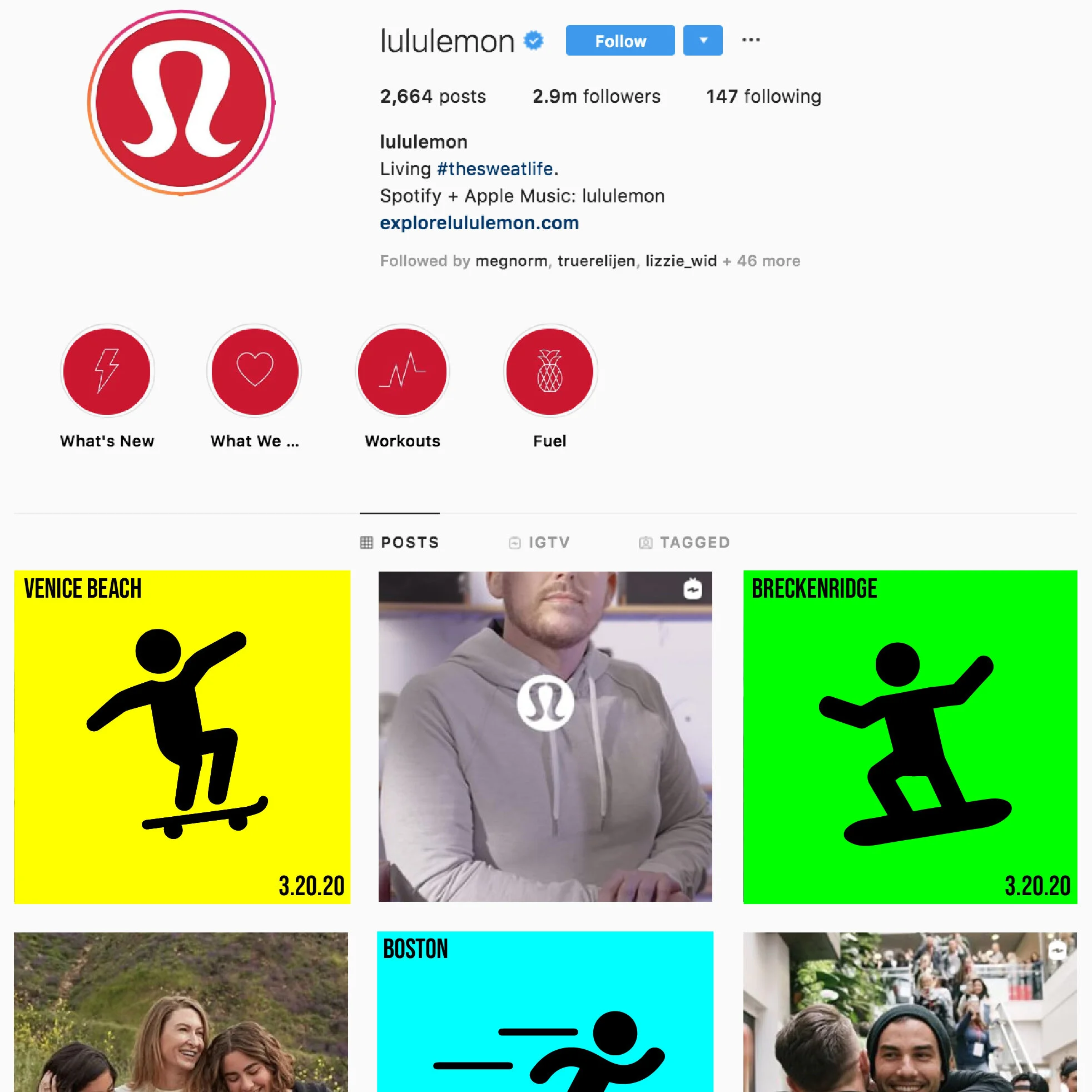 Lululemon Social Media Mockup