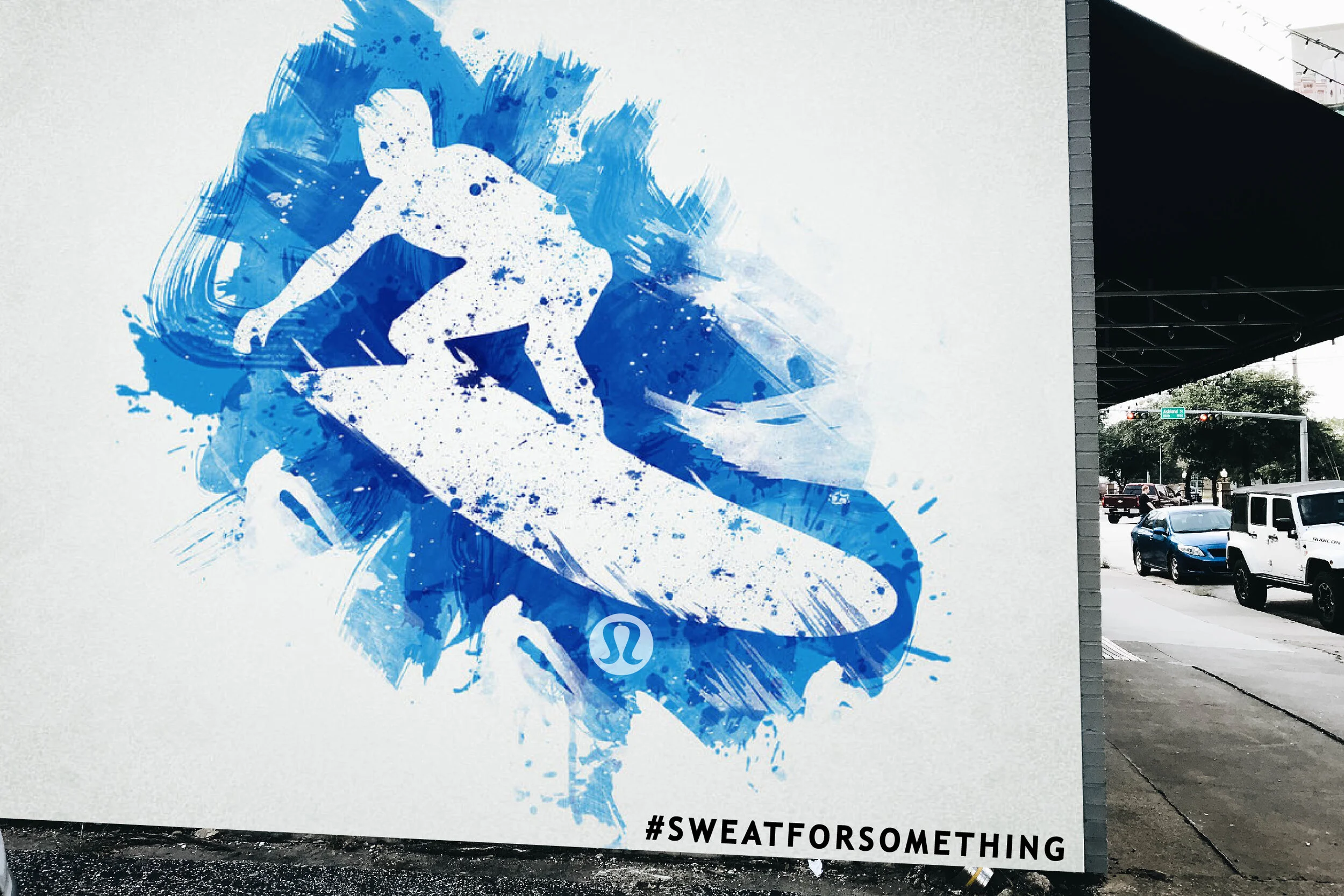 #SWEATFORSOMETHING Beach Mural
