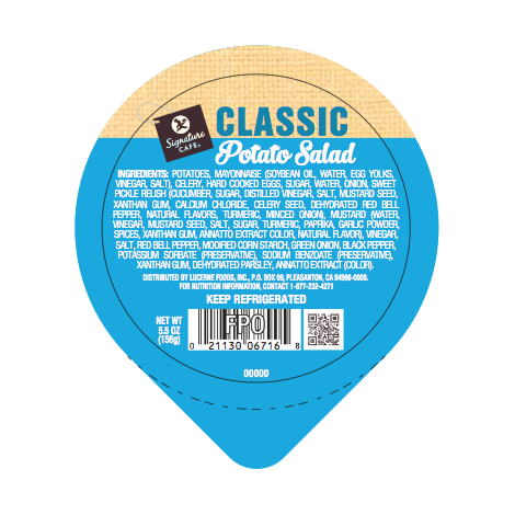 Safeway Signature Cafe Potato Salad Foil Lid