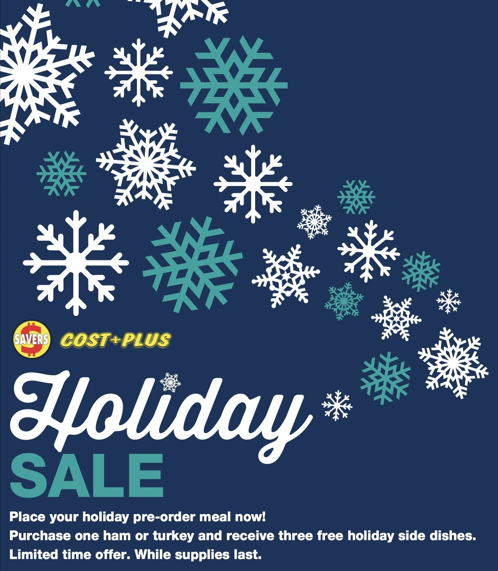 Cost Plus Holiday Sale Poster