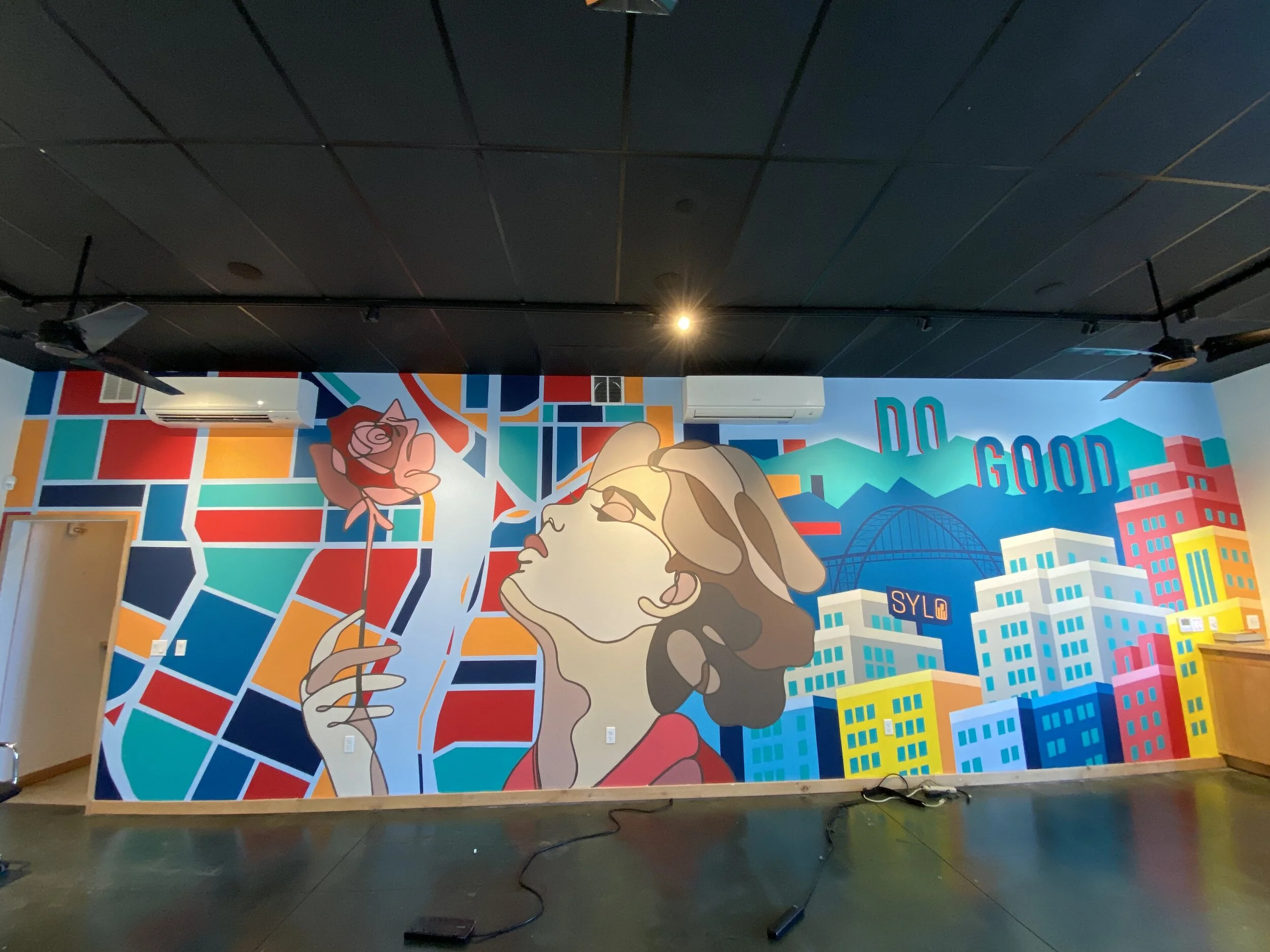  SYLO wall mural for reference. 
