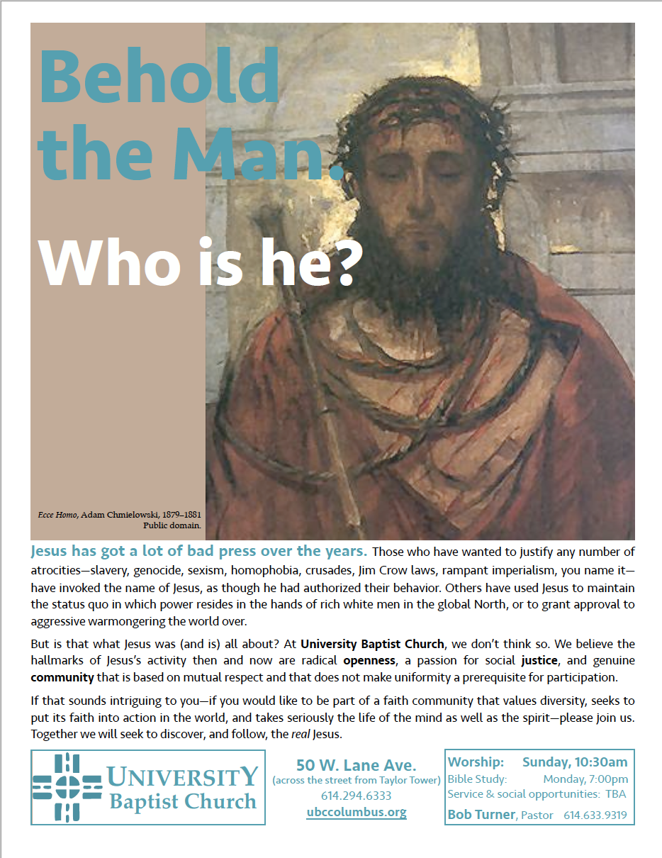 Ecce Homo Flyer 2016