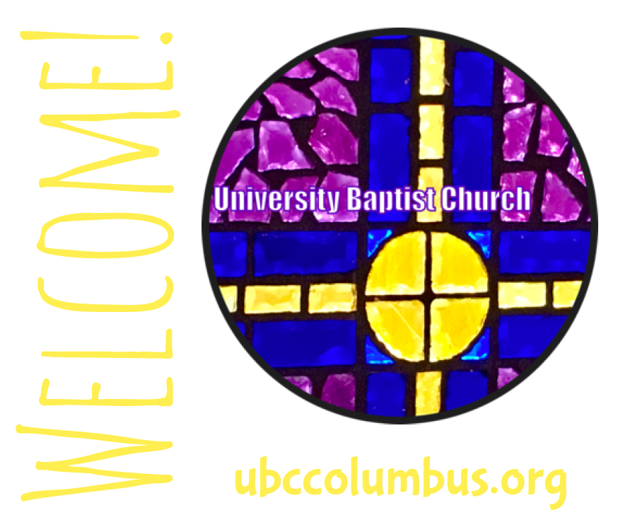 University Baptist Church Welcome Sticker