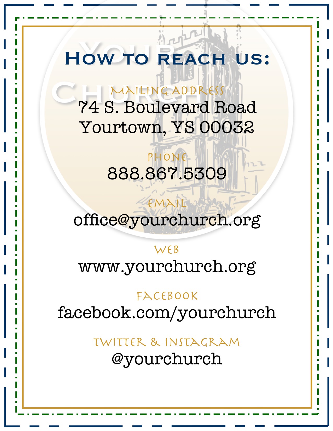 YourChurch Contact Information