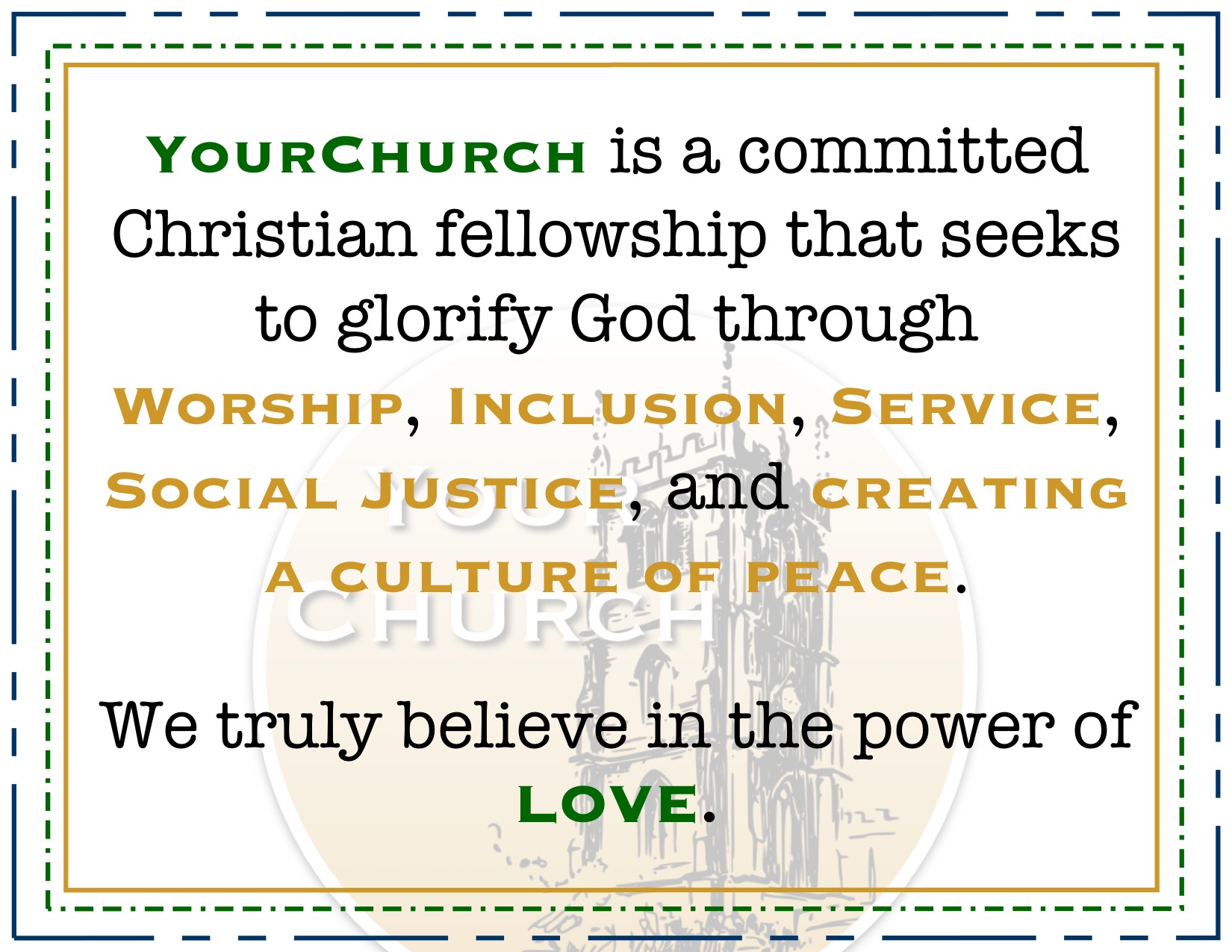 YourChurch Identity Statement