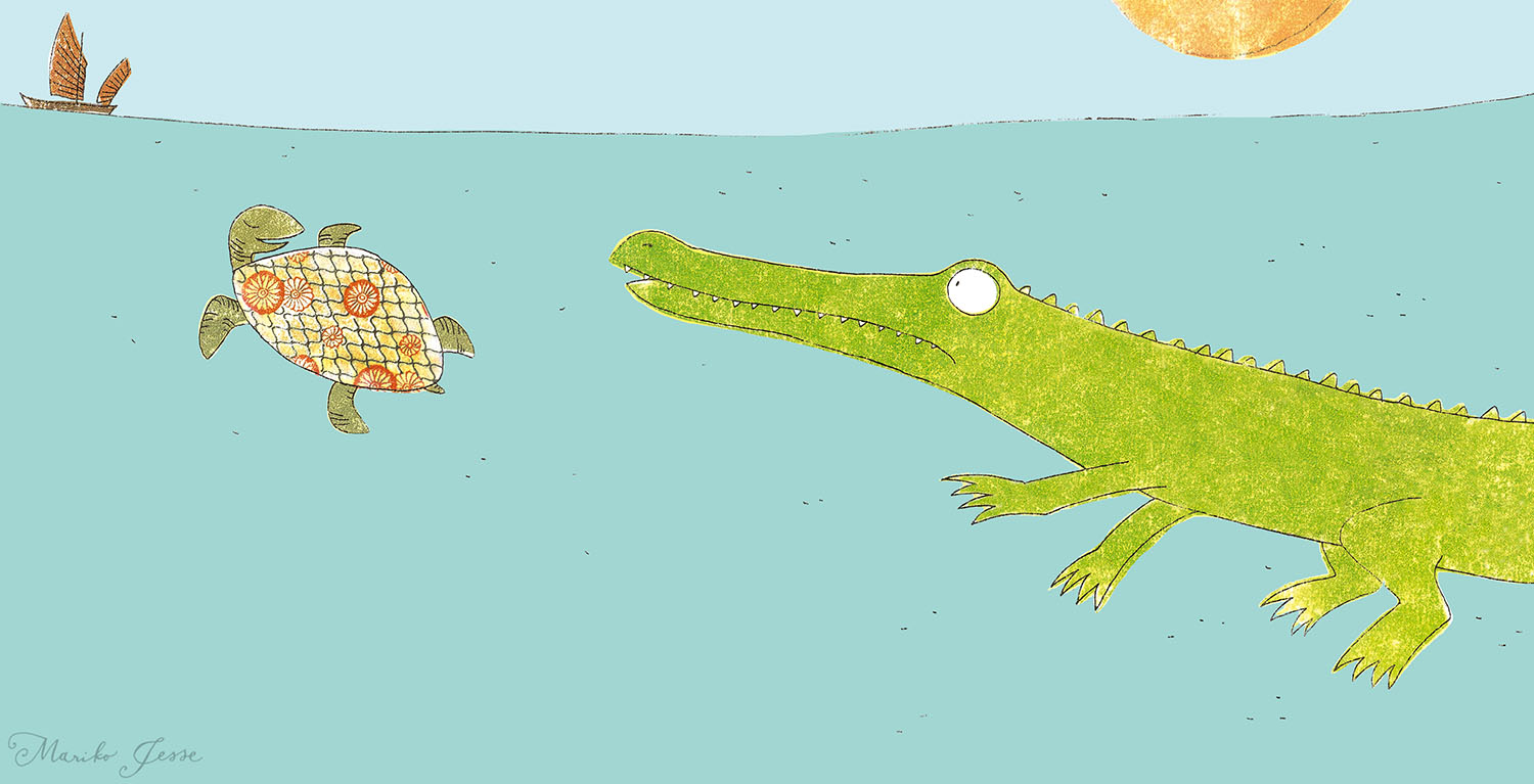 The crocodile who wanted to be famous picture book