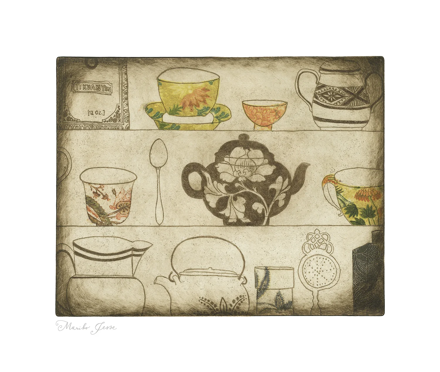 tea shelf