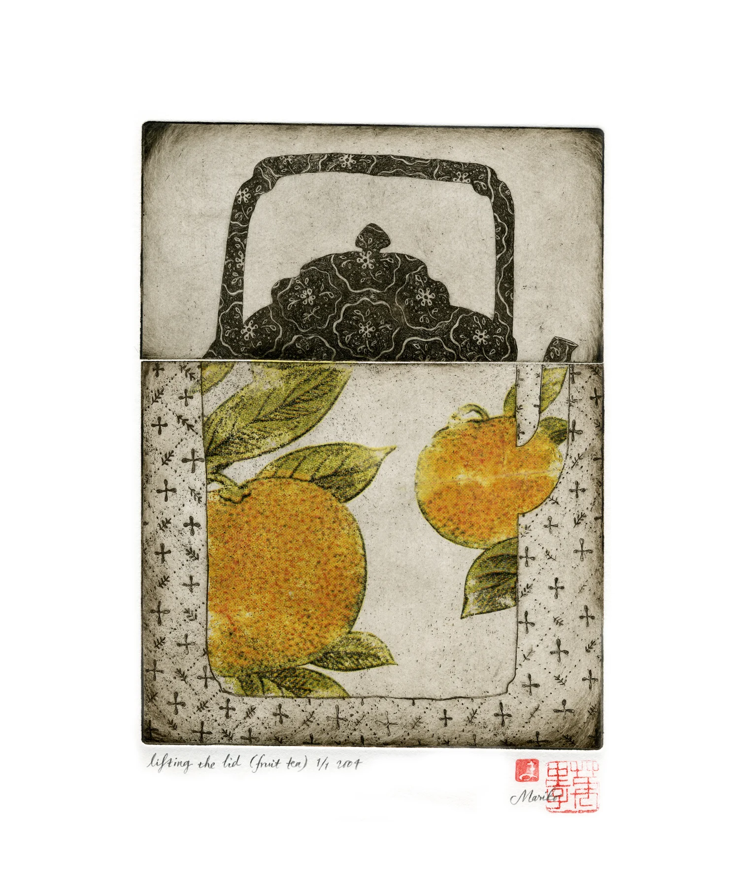 lifting the lid (fruit tea)