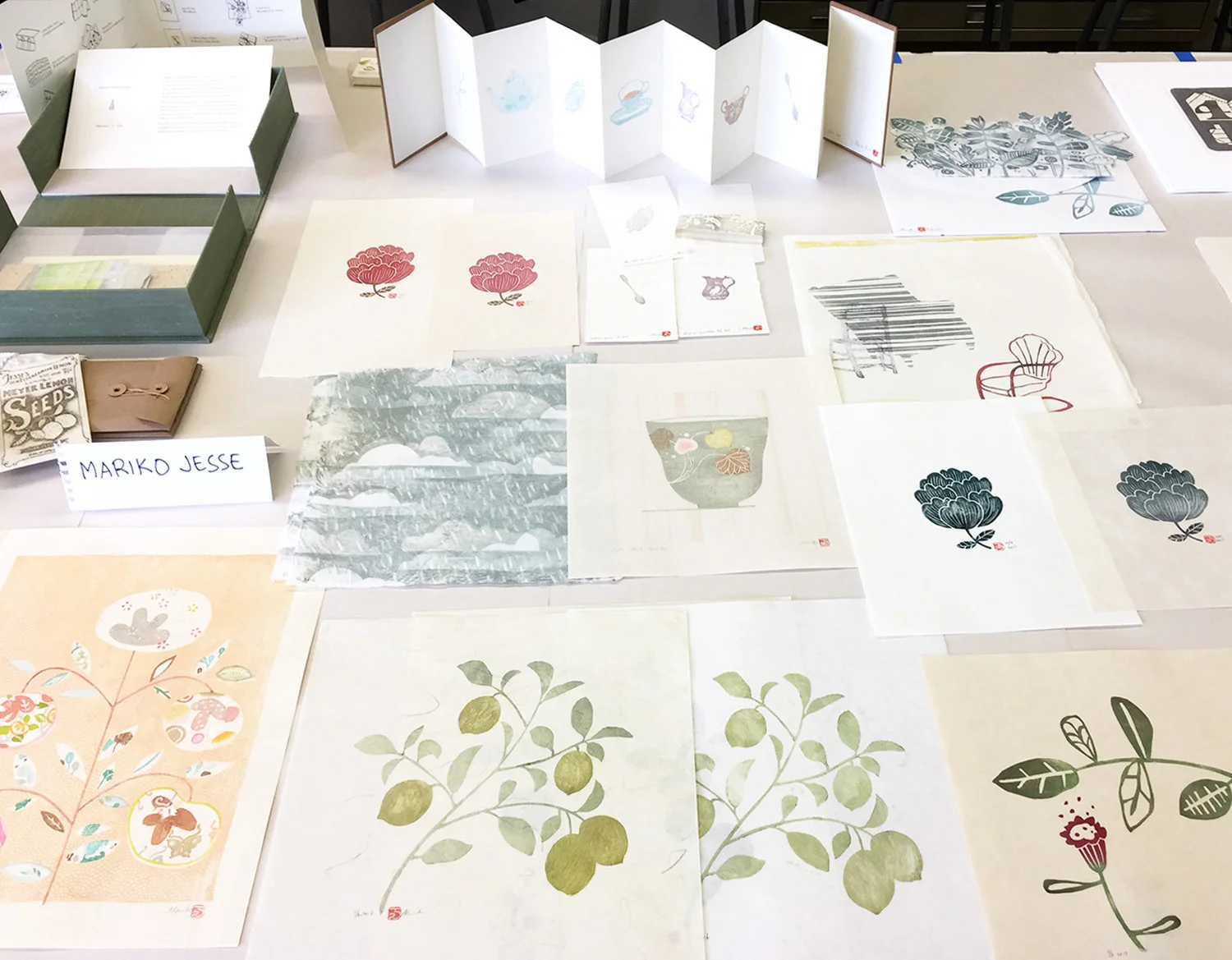 mokuhanga display
