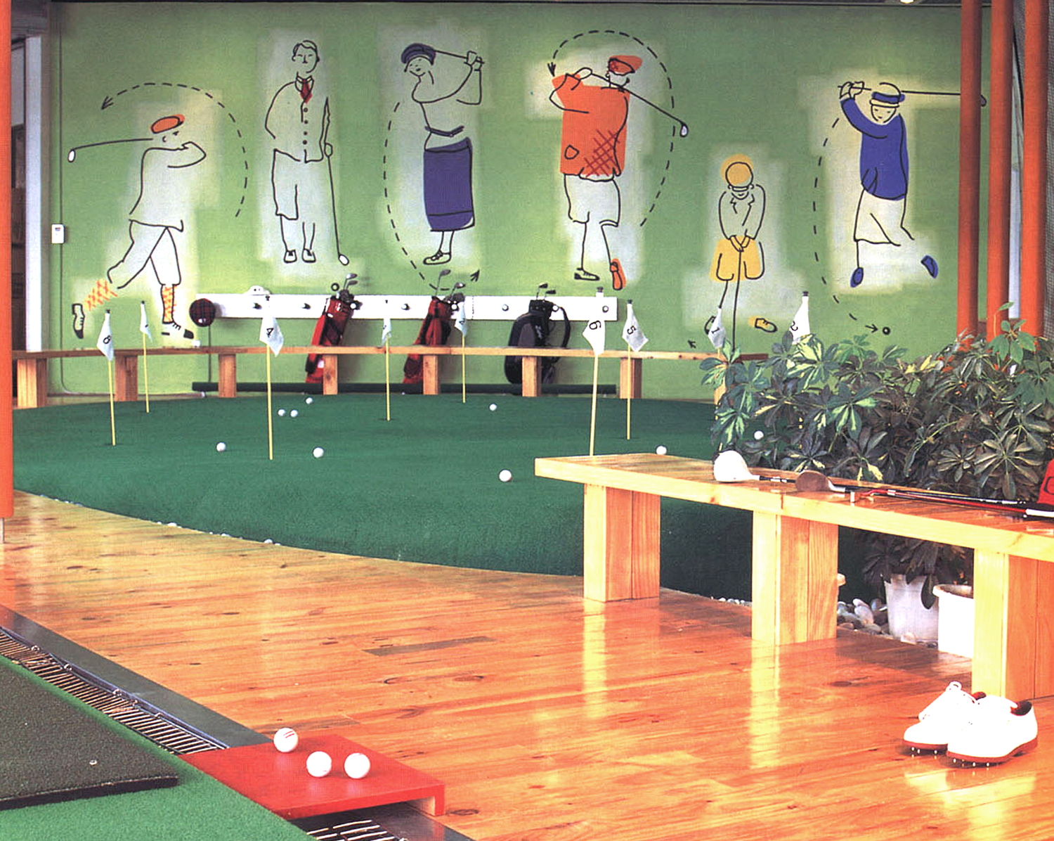golf mural