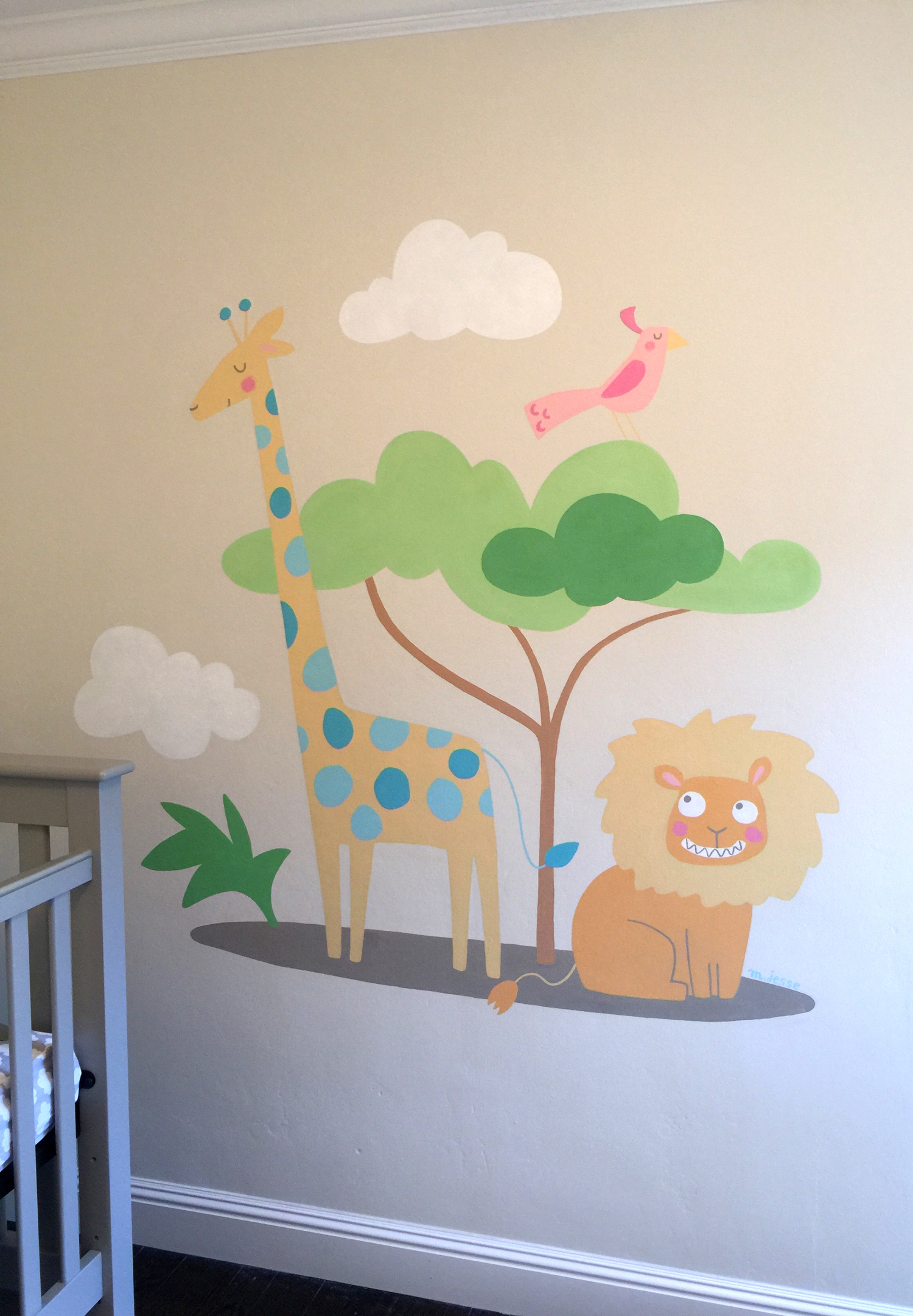 jungle nursery mural