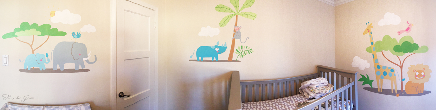 nursery room mural