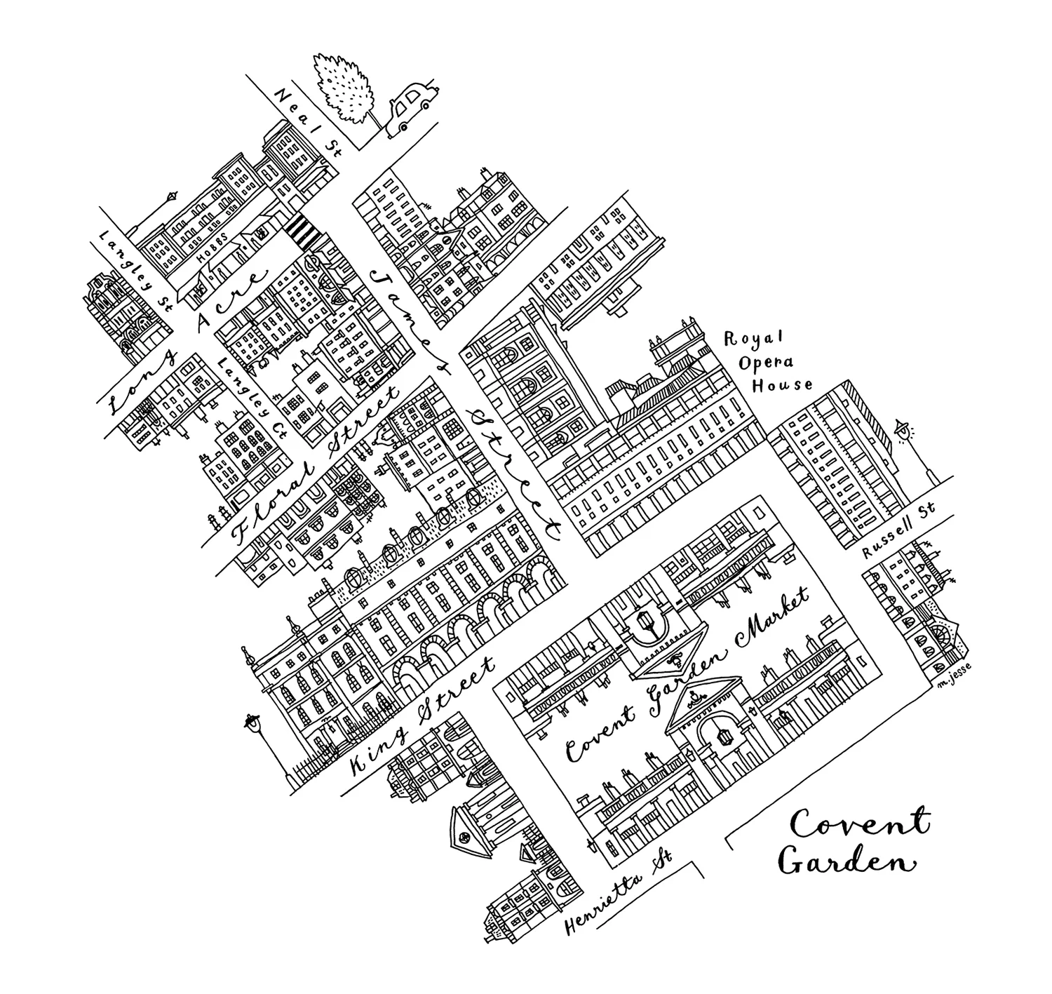 Covent Garden map
