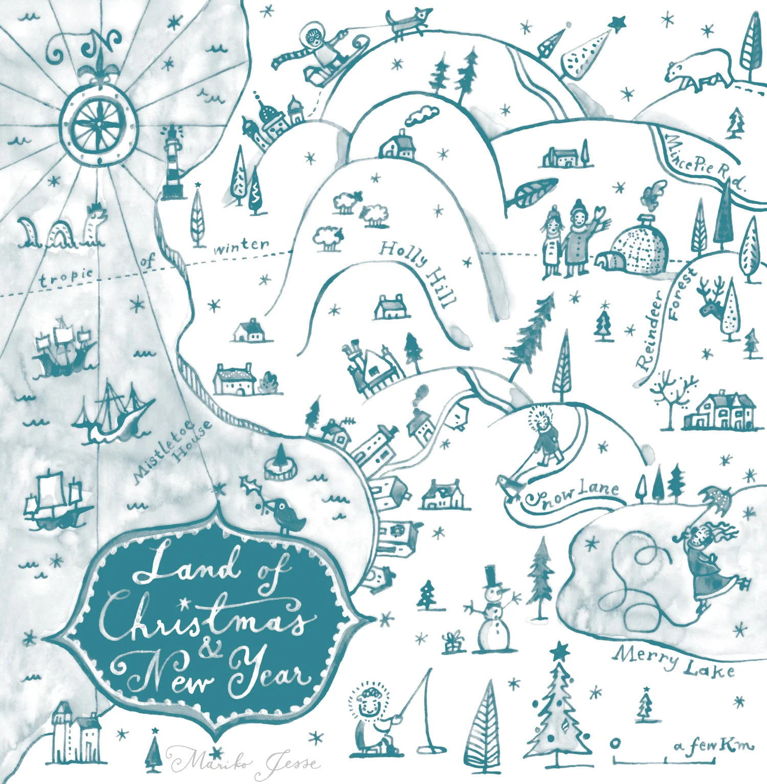 Christmas map