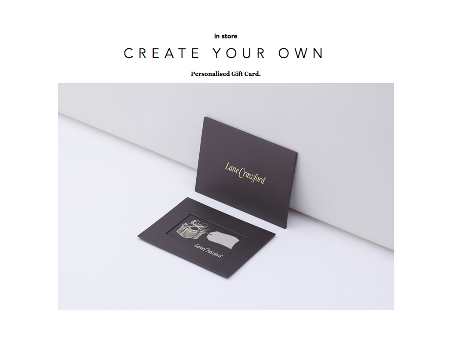 Lane Crawford gift card