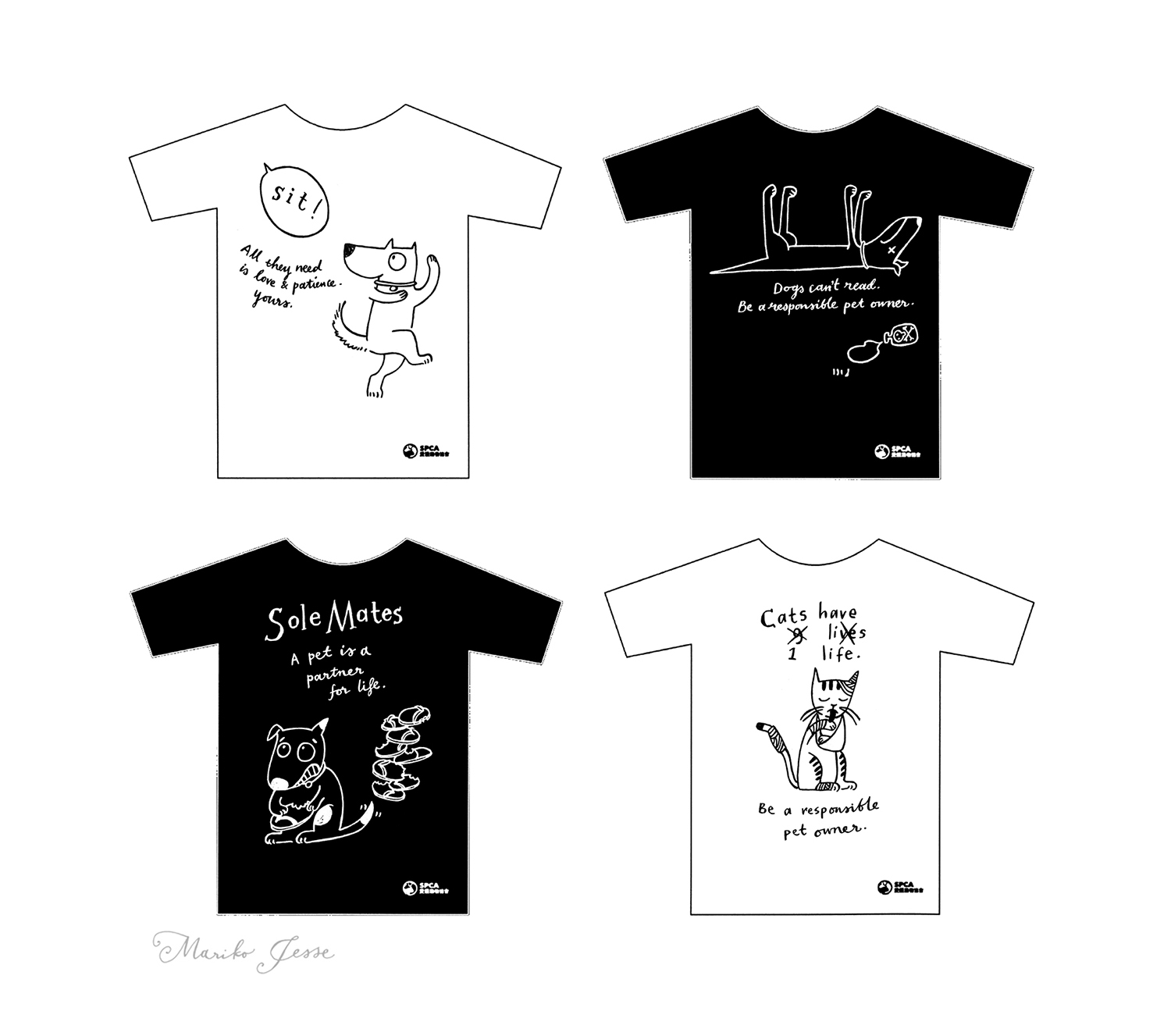 SPCA tshirts