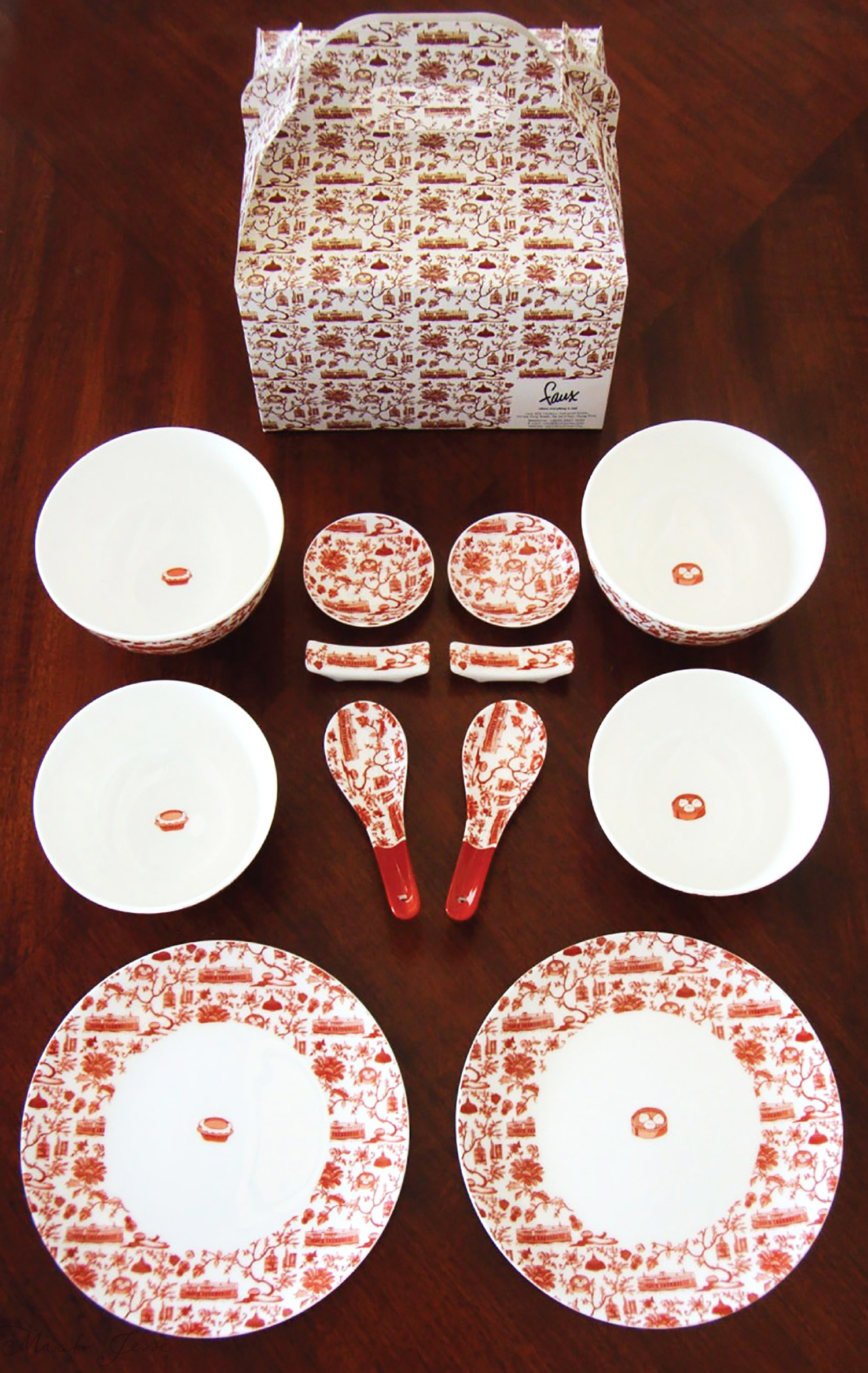 soup set in HK toile collection