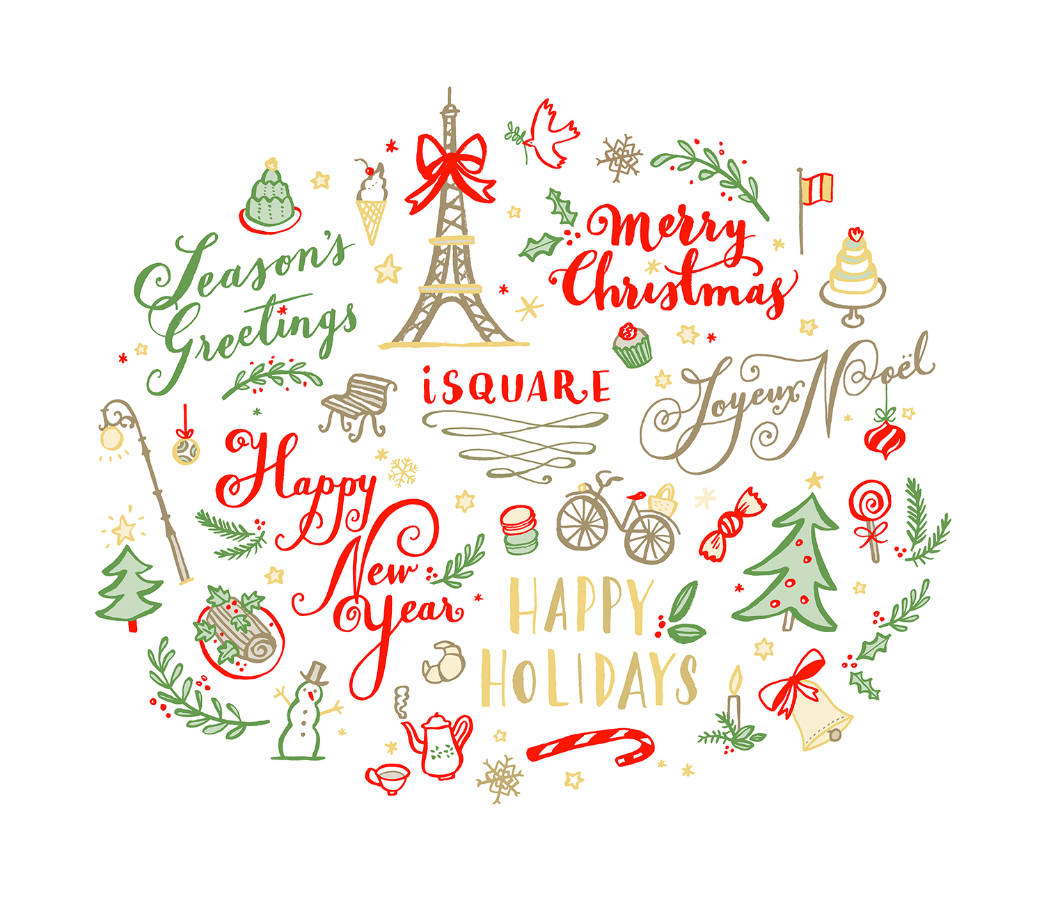 Christmas lettering