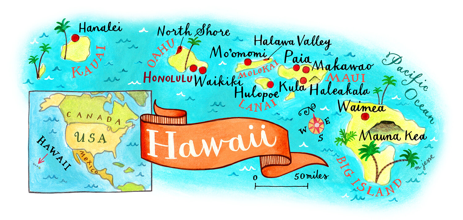 Hawaii map