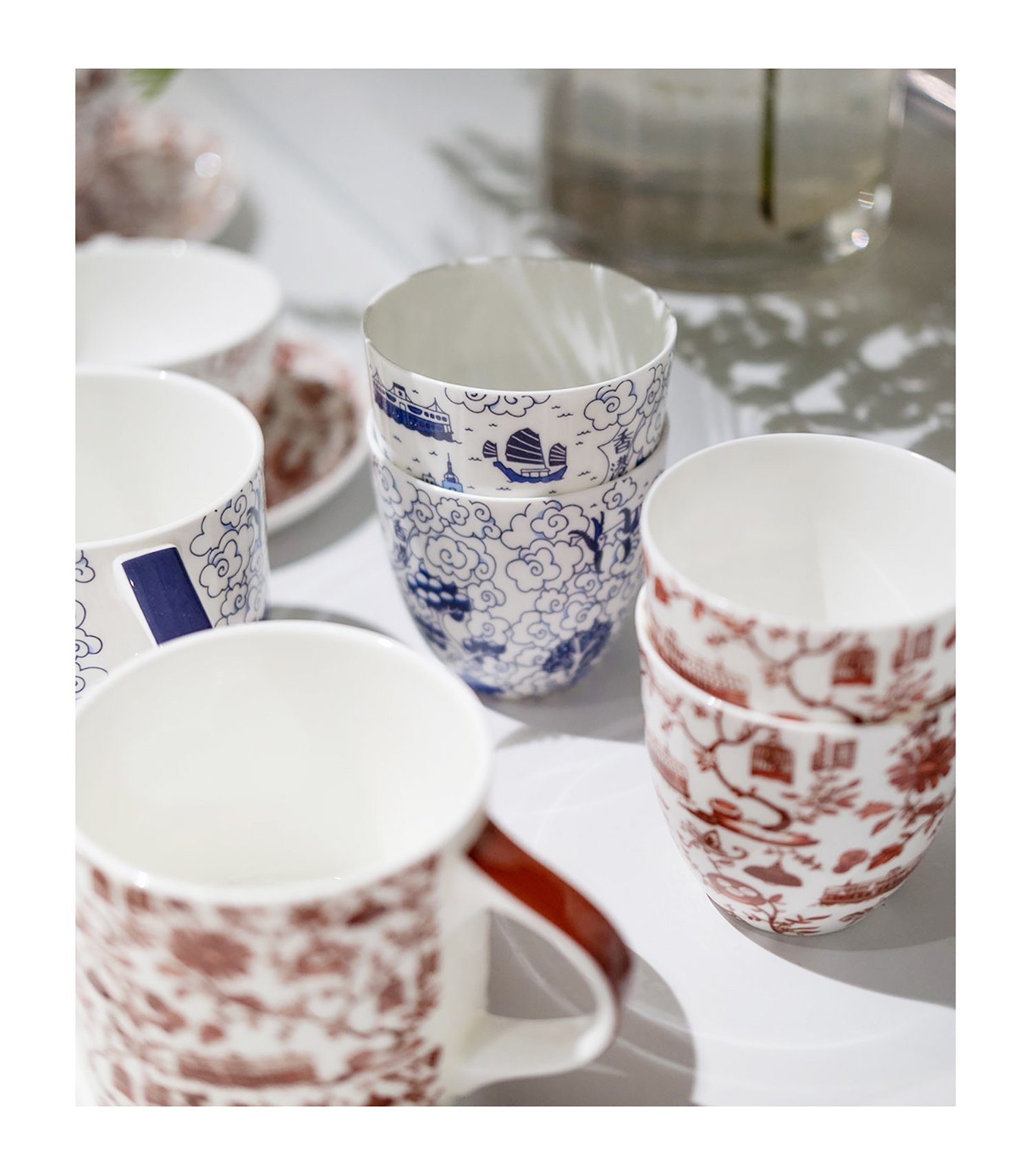 HK toile + HK willow ceramics