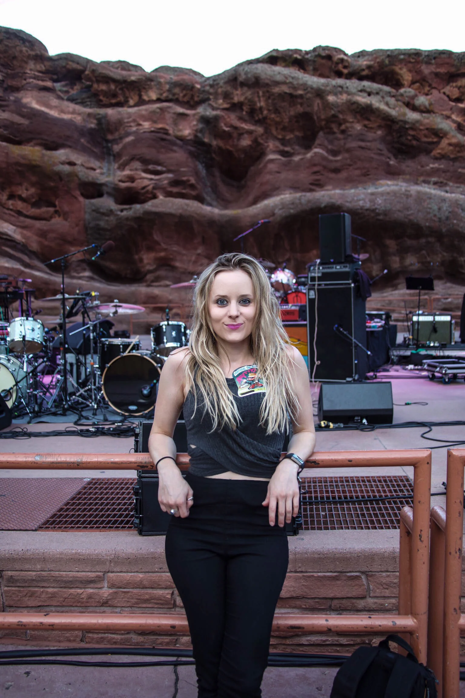 Hanging in the pit before a recent Red Rocks show.