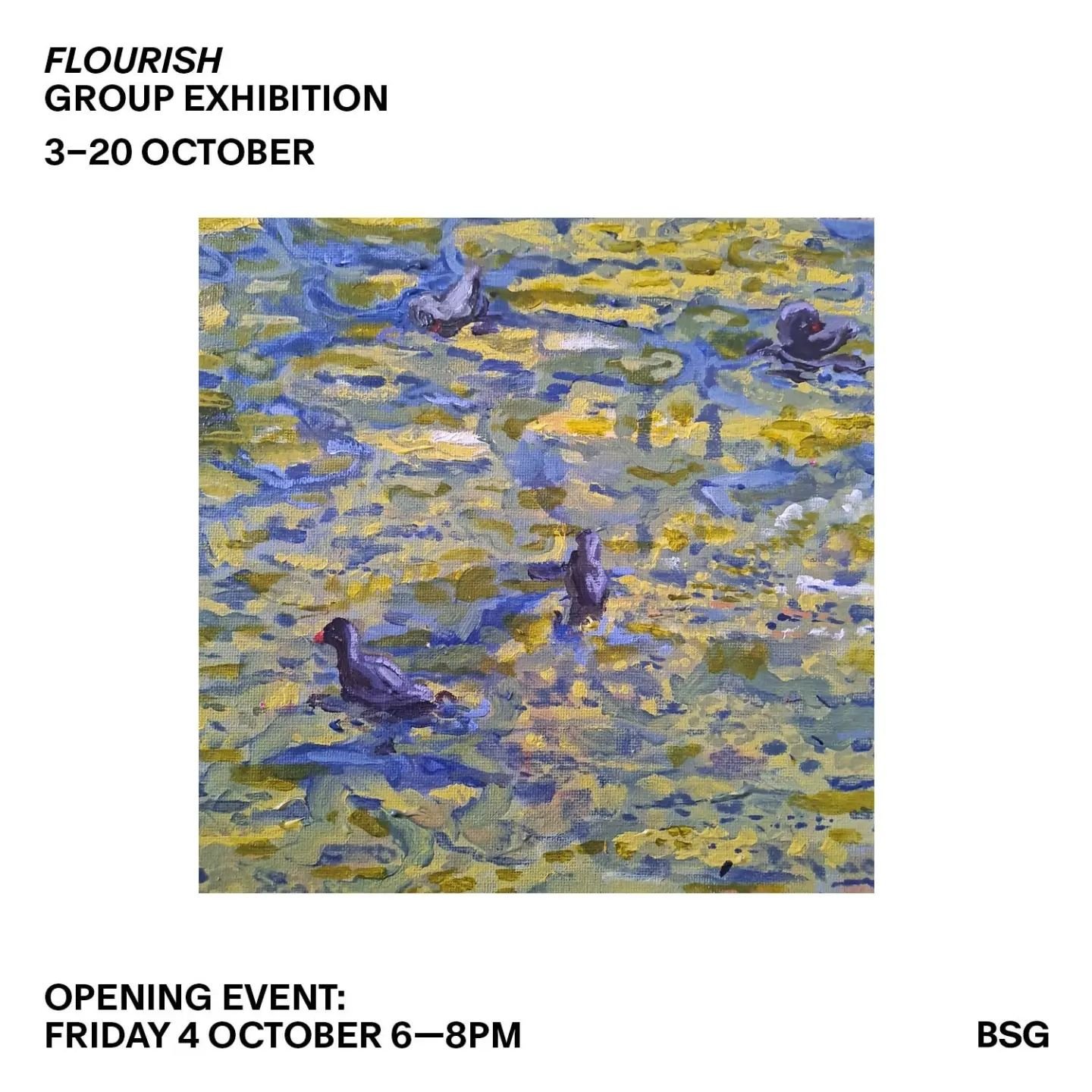 'Flourish' opens tomorrow night at @brunswickstreetgallery in Melbourne!
My painting The Ducks and two others will be on display in the gallery till October 20. 
📷 🌟 Send me a photo if you visit as I can't make it down this time