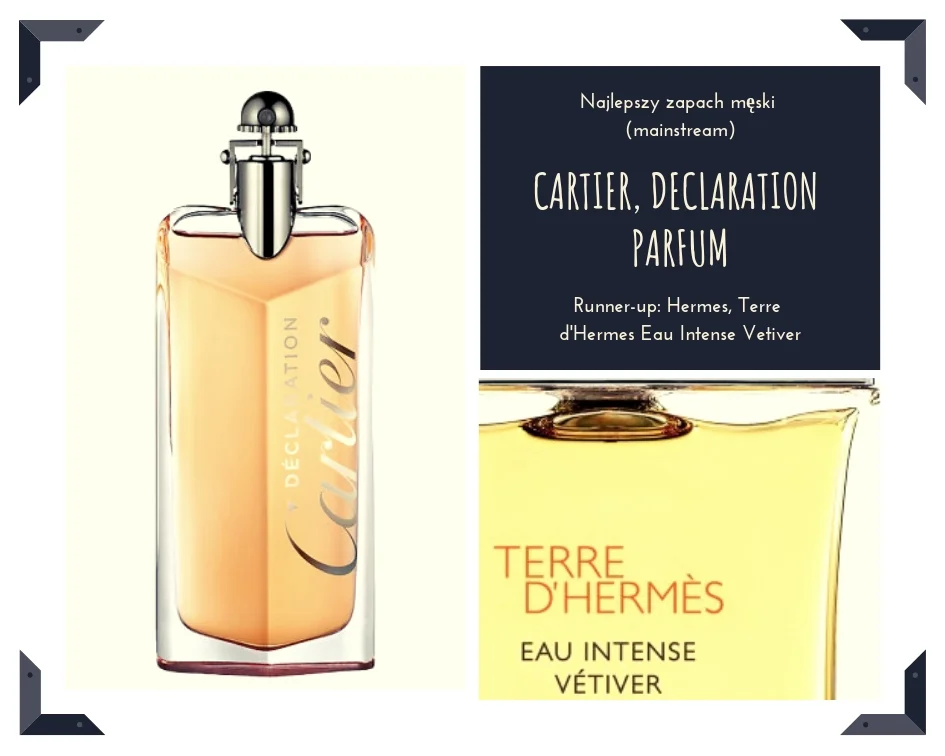 Declaration Parfum to flanker zrobiony na 6! Wystarczająco podobny, aby zachować DNA oryginału, wystarczająco różny, aby wnieść nową jakość. Jaką nową jakość? Skórzaną i orientalną. Reinterpretacja klasycznej wody Terre d’Hermes, w której uwypuklono akordy bergamoty, wetywerii i pieprzu, to z kolei wspaniała, zielona i optymistyczna wetyweria dla początkujących. Cudownie orzeźwia!
