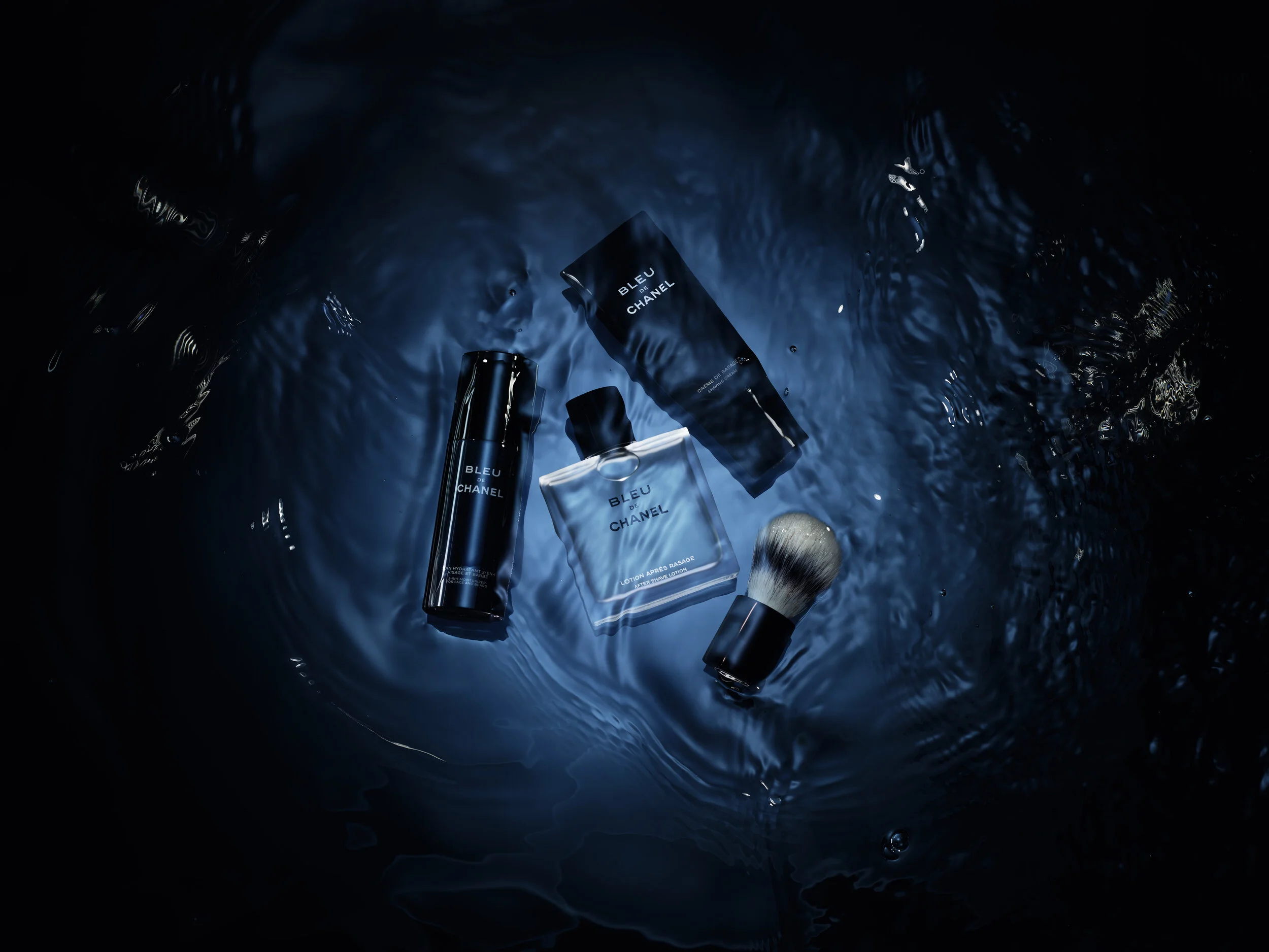 Bleu de Chanel, All-Over Spray i Le Rasage