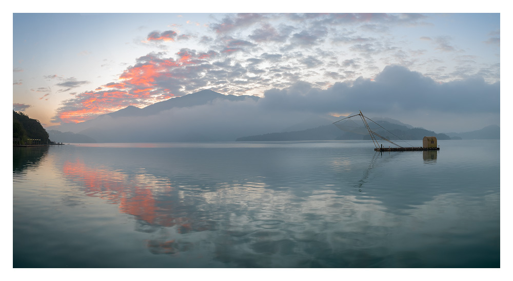 Sunrise at Sun Moon Lake