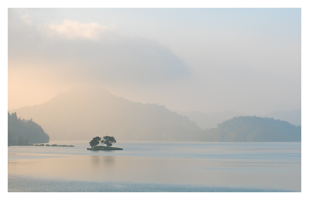 Sunrise at Sun Moon Lake