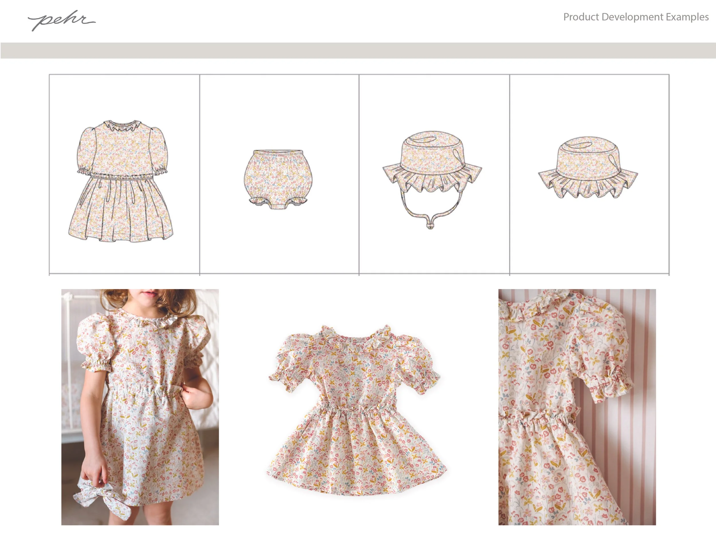 Examples of work as a Product Developer for Pehr