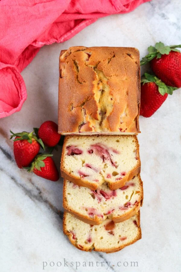 Local Strawberry Cream Cheese Pound Cake