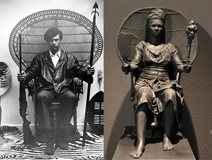 Huey P. Newton, leader of the Black Panther Party, Prototype of "I Am Queen Mary " (Photo credit: The Workers Museum)