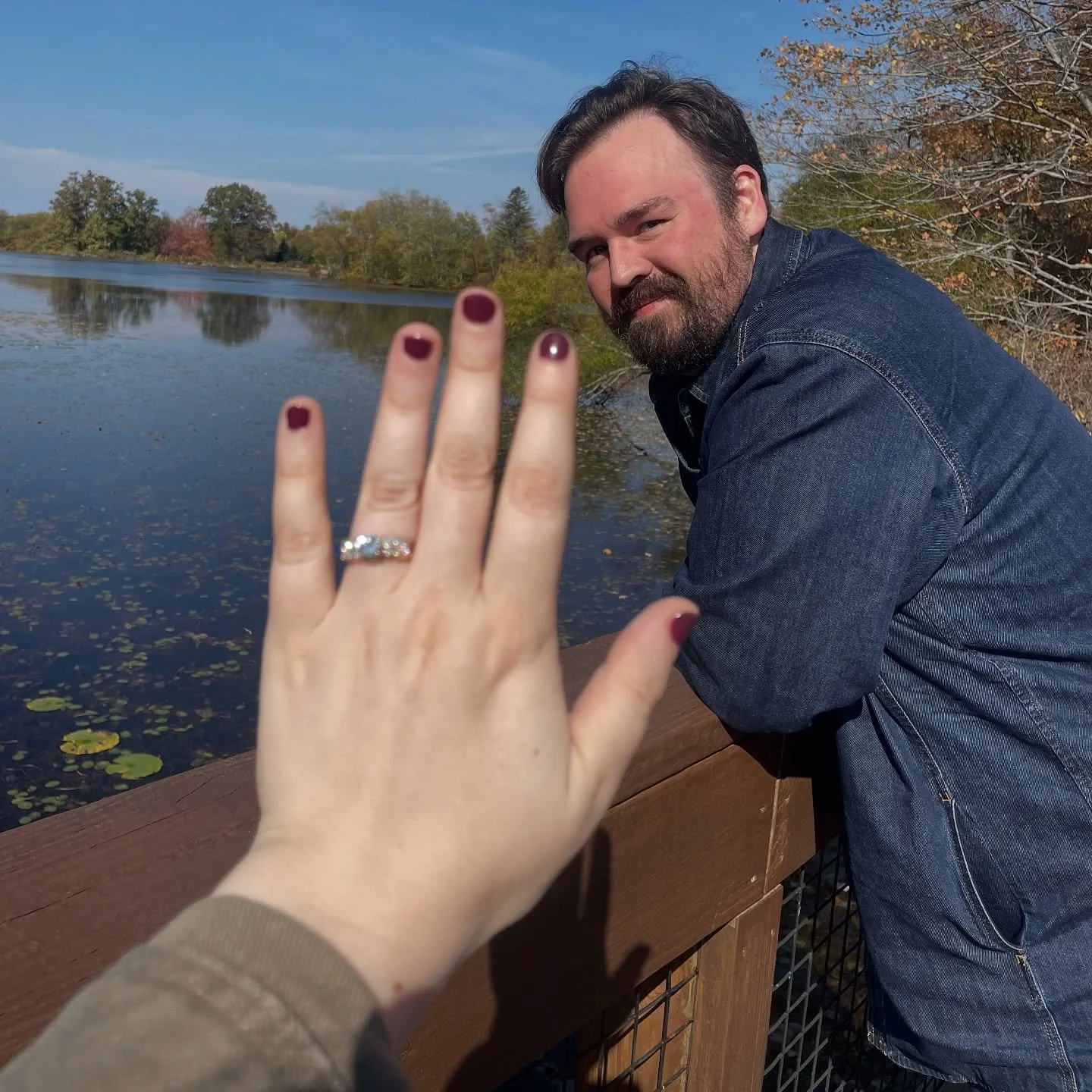 Every day with you has felt like growing old together, but now I&rsquo;m excited to do it for real. 🥲 I love you and I like you!!! Here&rsquo;s to forever❣️❤️&zwj;🔥
