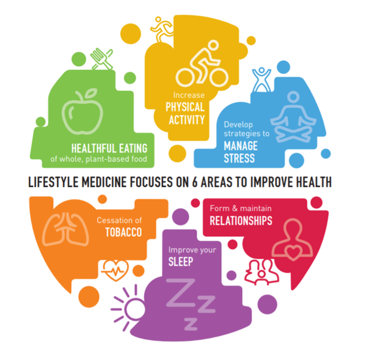 What is Lifestyle Medicine? Patient Education Infographic (from the American College of Lifestyle Medicine)