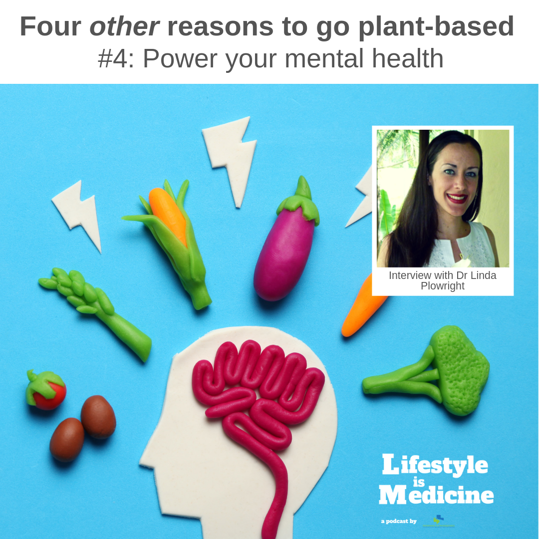 Episode 39: Four other reasons to go plant-based (#4 Power your mental health with Dr. Linda Plowright) episode artwork