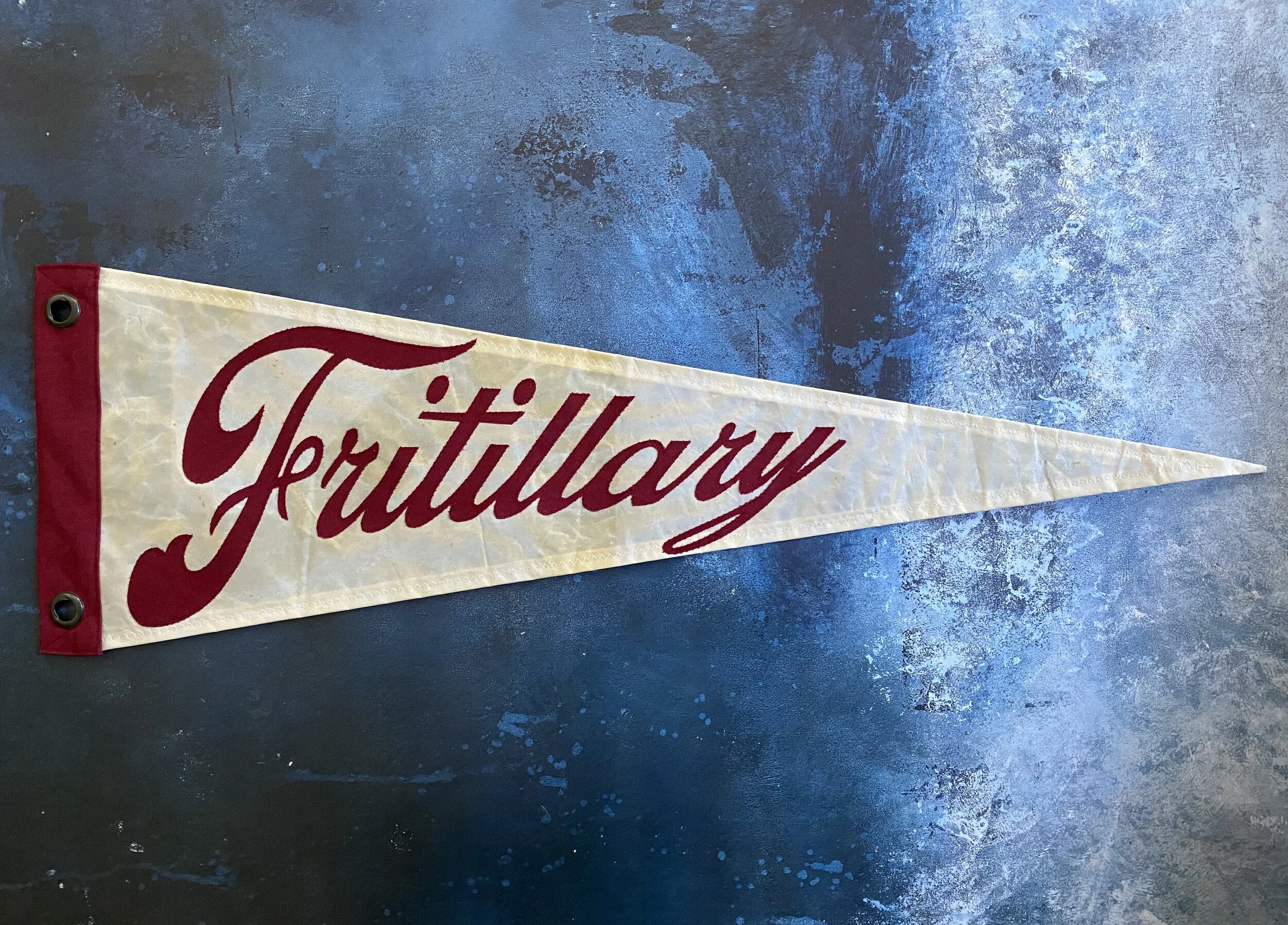 Upcycled sail for a yacht.