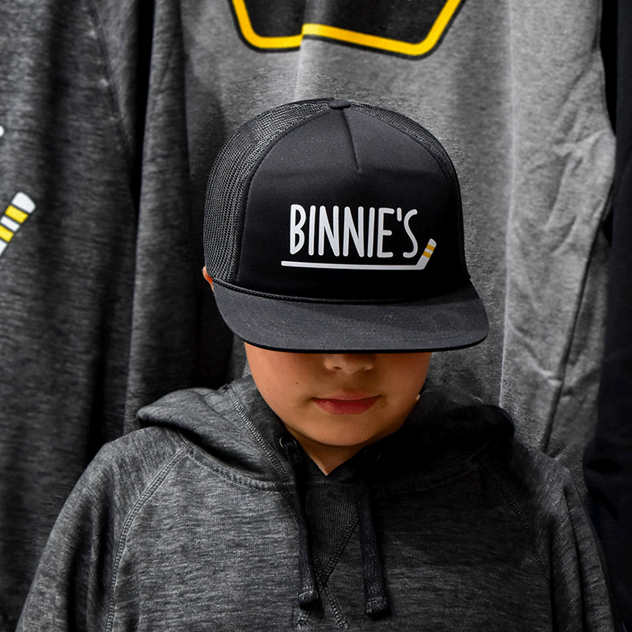 Binnie's Off Season Rope Hat - Black — Binnie's Skate Sharpening