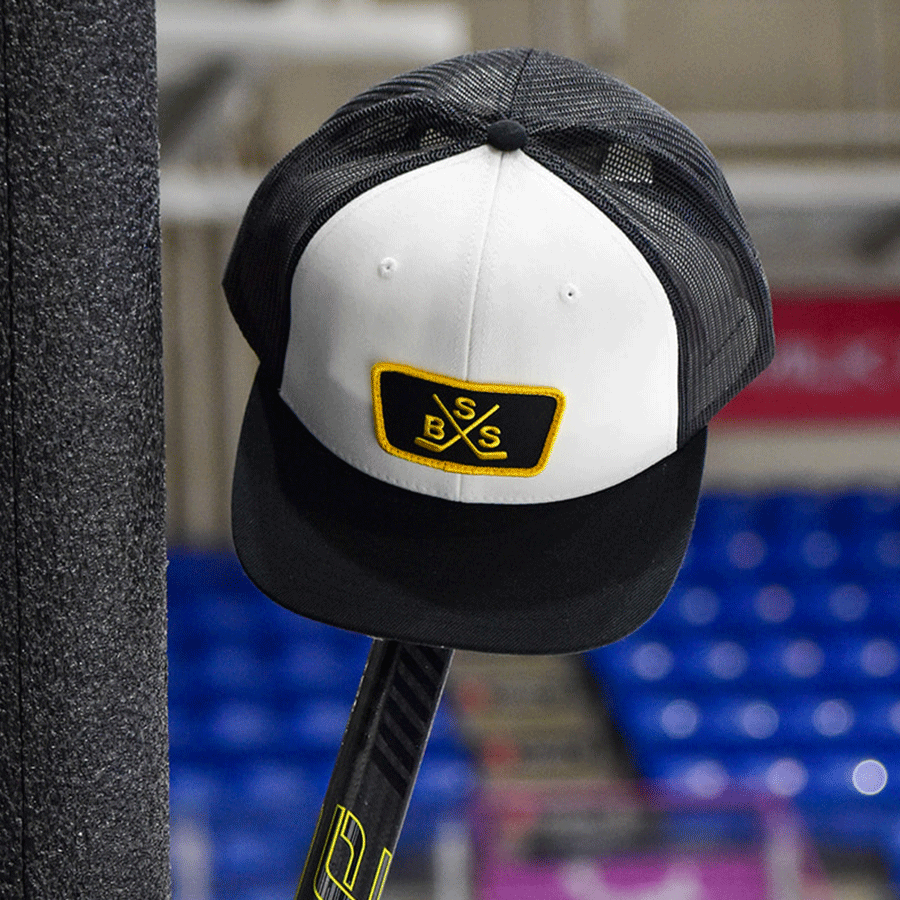 Binnies_BSSCrossSticks_Snapback_WhiteBlack.gif