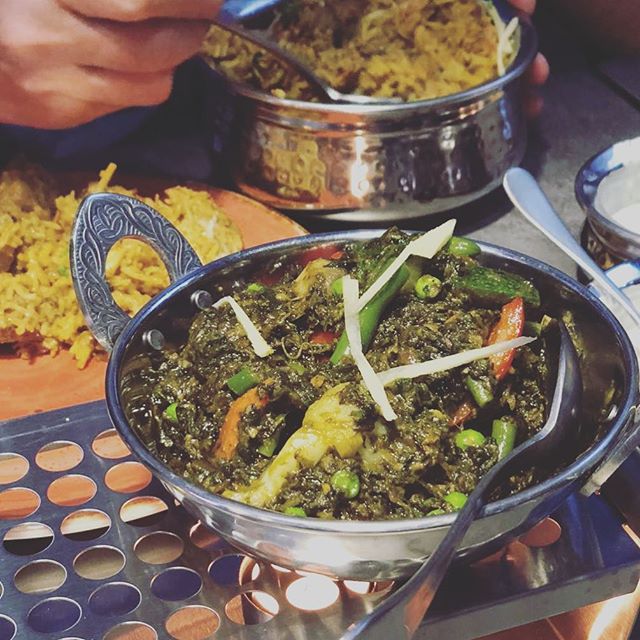 Hari Bhari Sabji - a lot of fun to say... but even more fun to devour! #frankfurt #vegetarian #ffm #indian #foodporn #amantandoor #delicious #nomnomnom #veggie