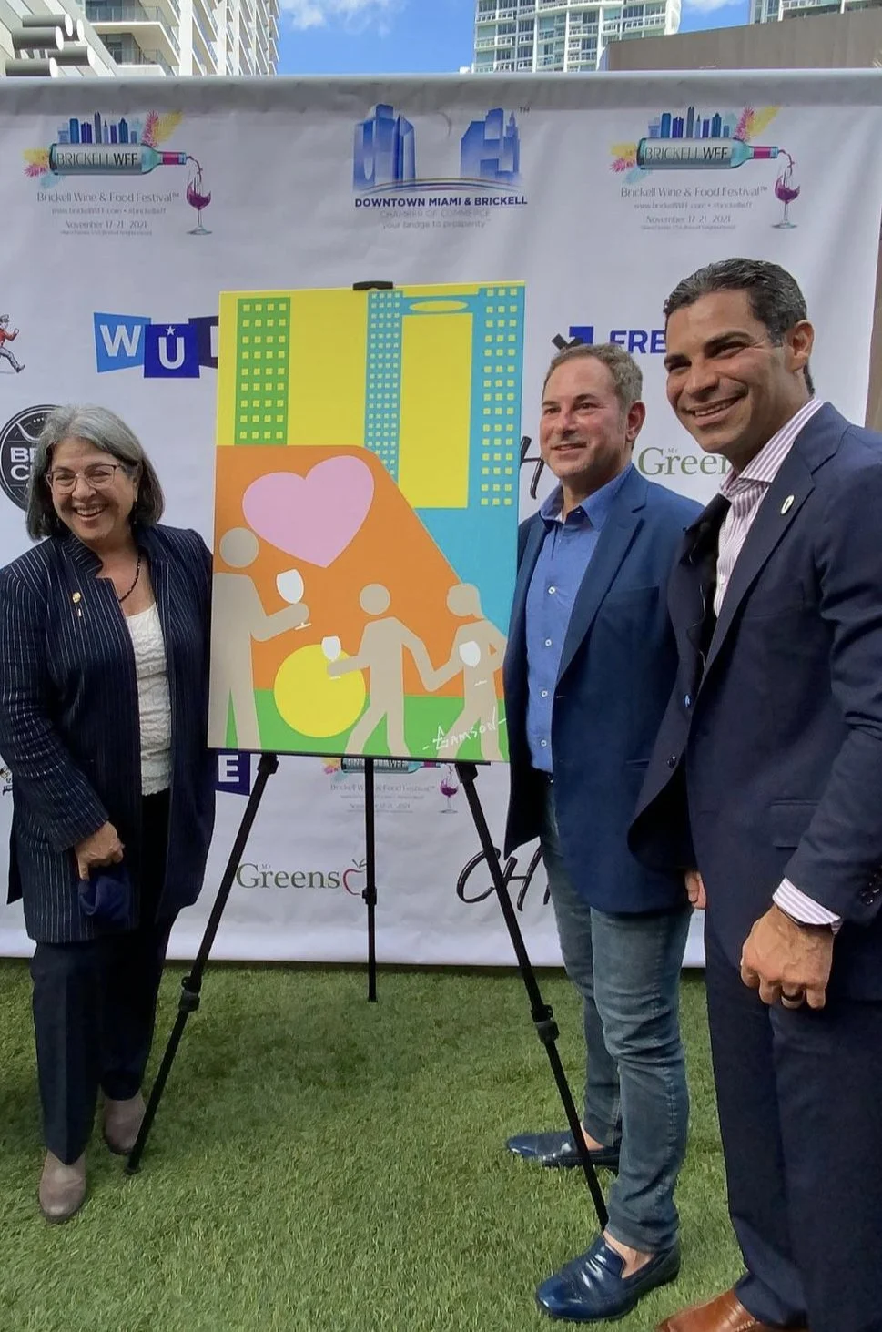 Mayor Daniella L Cava, Gamson and Mayor Francis Suarez