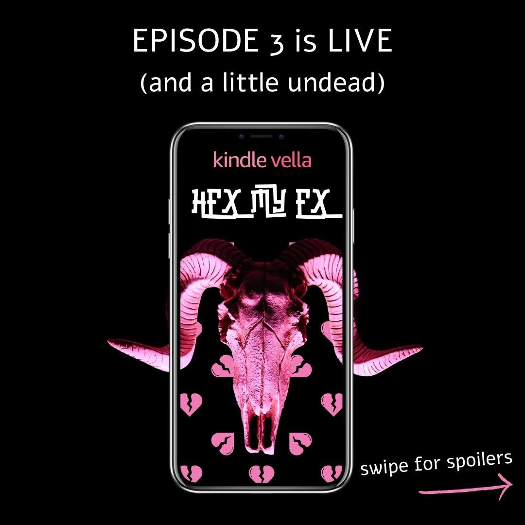 Things are getting creepy in Poe and Raven's world. Episode 3 of HEX MY EX is live on Kindle Vella!

Link to HEX MY EX in bio...

Vella is a serial reading experience, where you can read short, snappy episodes on your phone or e-reader.

First three 