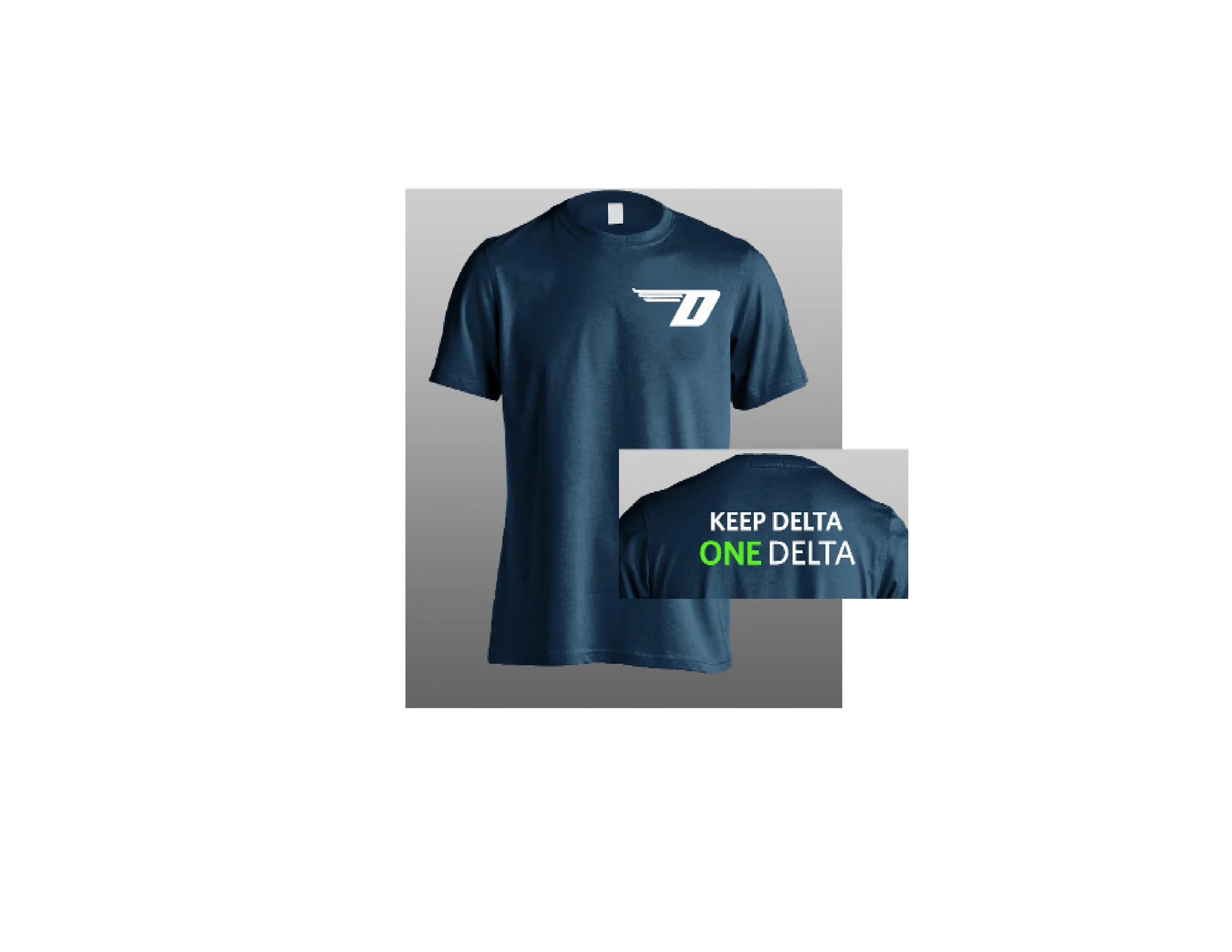 Keep Delta One Delta Navy Blue T-Shirt